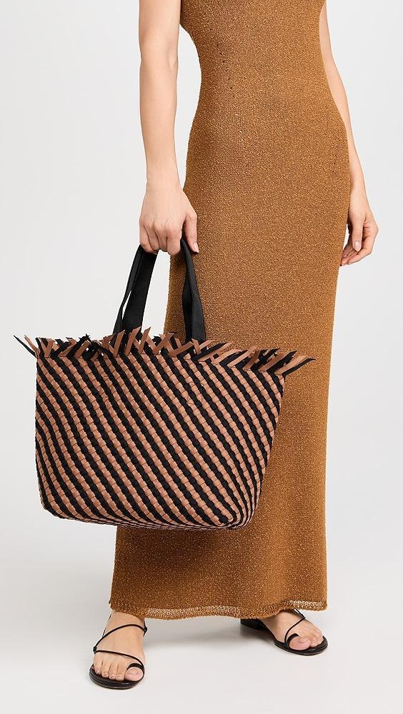 Naghedi Havana Medium Tote Striped | Shopbop Product Image