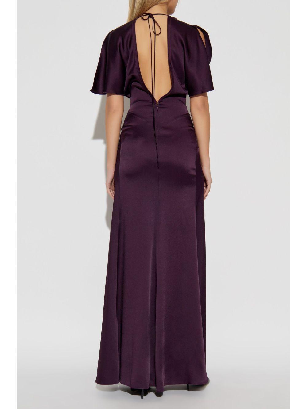 gathered-waist gown Product Image