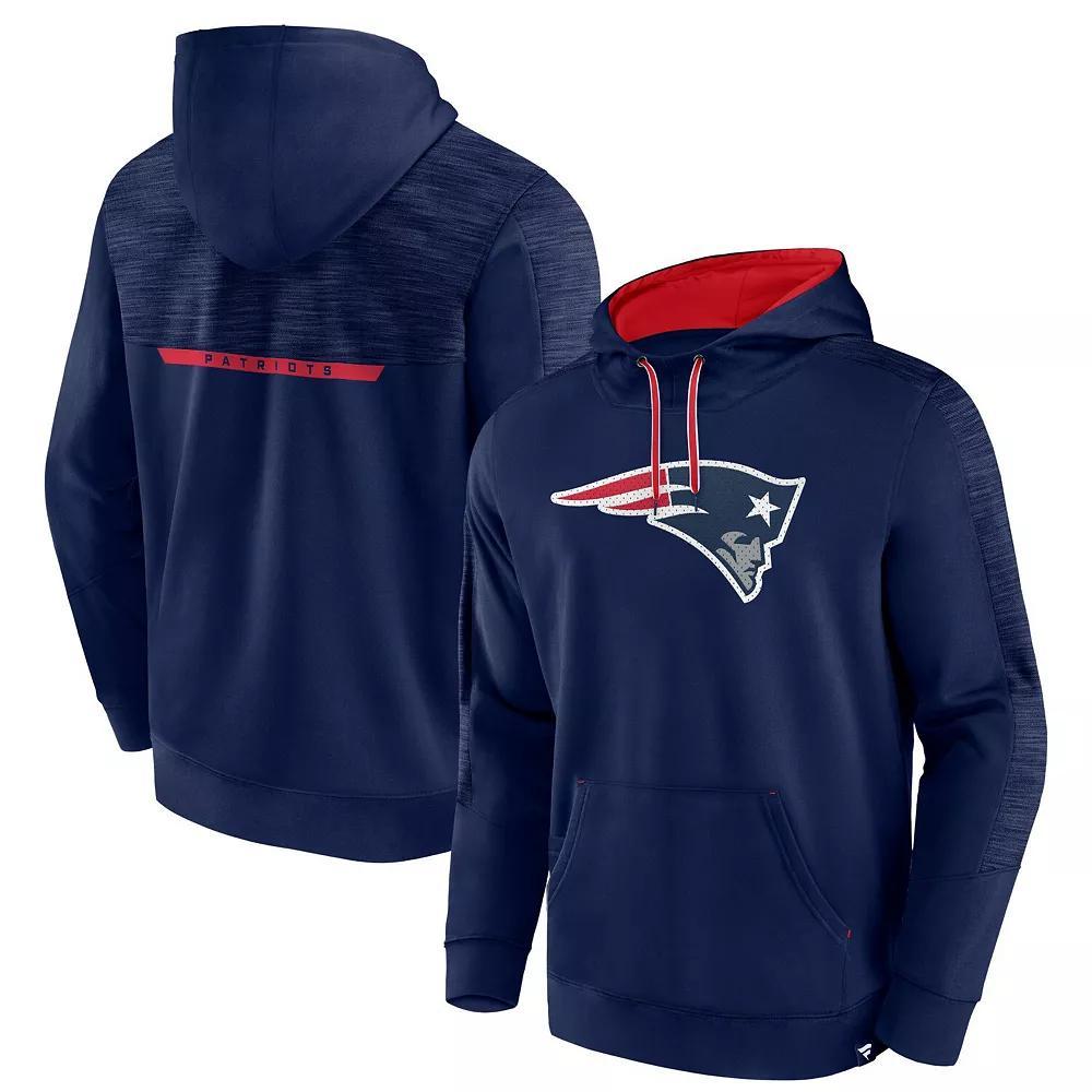 Men's Fanatics Branded Navy New England Patriots Defender Evo Pullover Hoodie, Size: 4XL, Blue Product Image