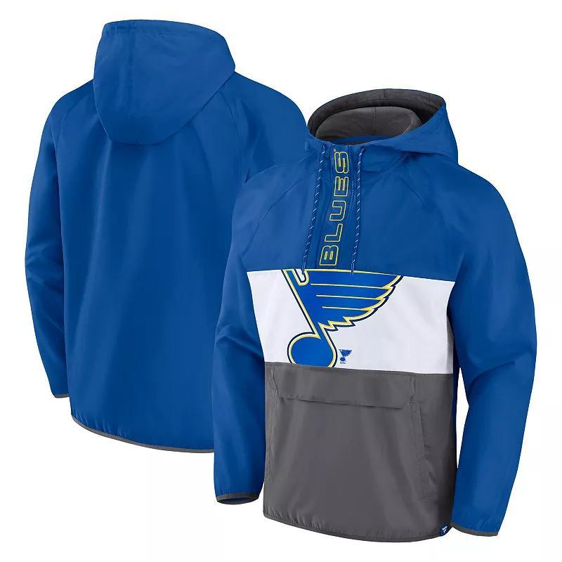 Mens Fanatics Branded St. Louis s Flagrant Foul Anorak Raglan Half-Zip Hoodie Jacket Product Image