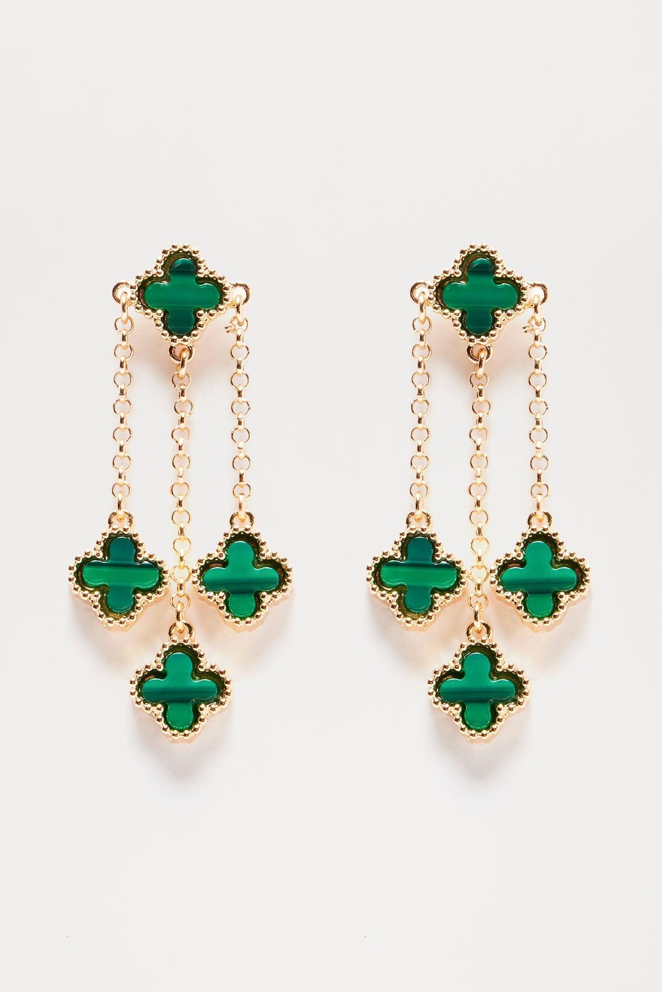 Luck Of The Irish Earrings - Green Product Image