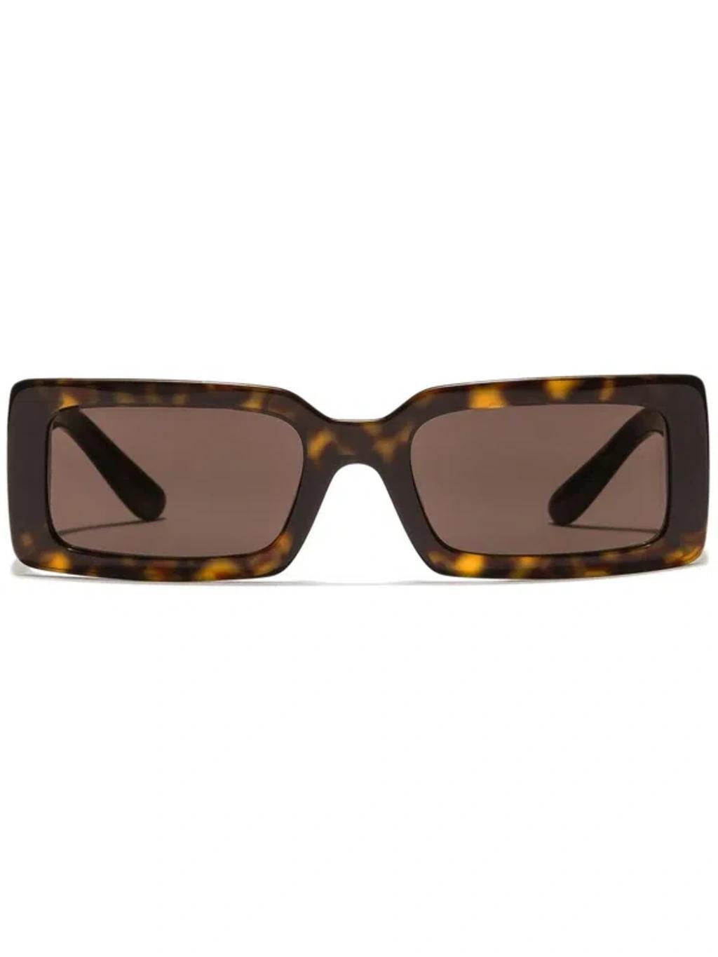 DOLCE & GABBANA Dolce&gabbana 53mm Rectangular Sunglasses In Grey Product Image