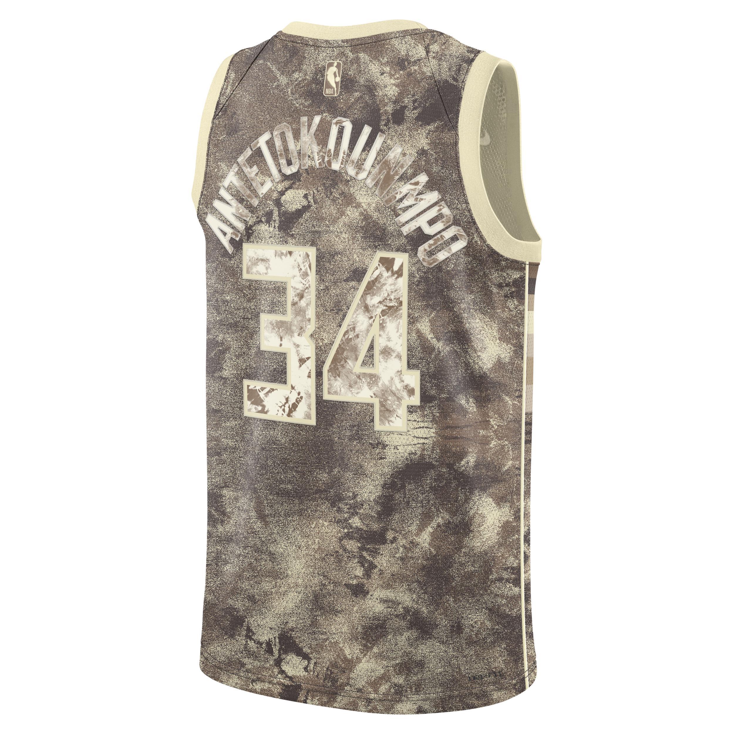 Mens and Womens Nike Giannis Antetokounmpo Brown Milwaukee Bucks Select Series Swingman Jersey - Brown Product Image