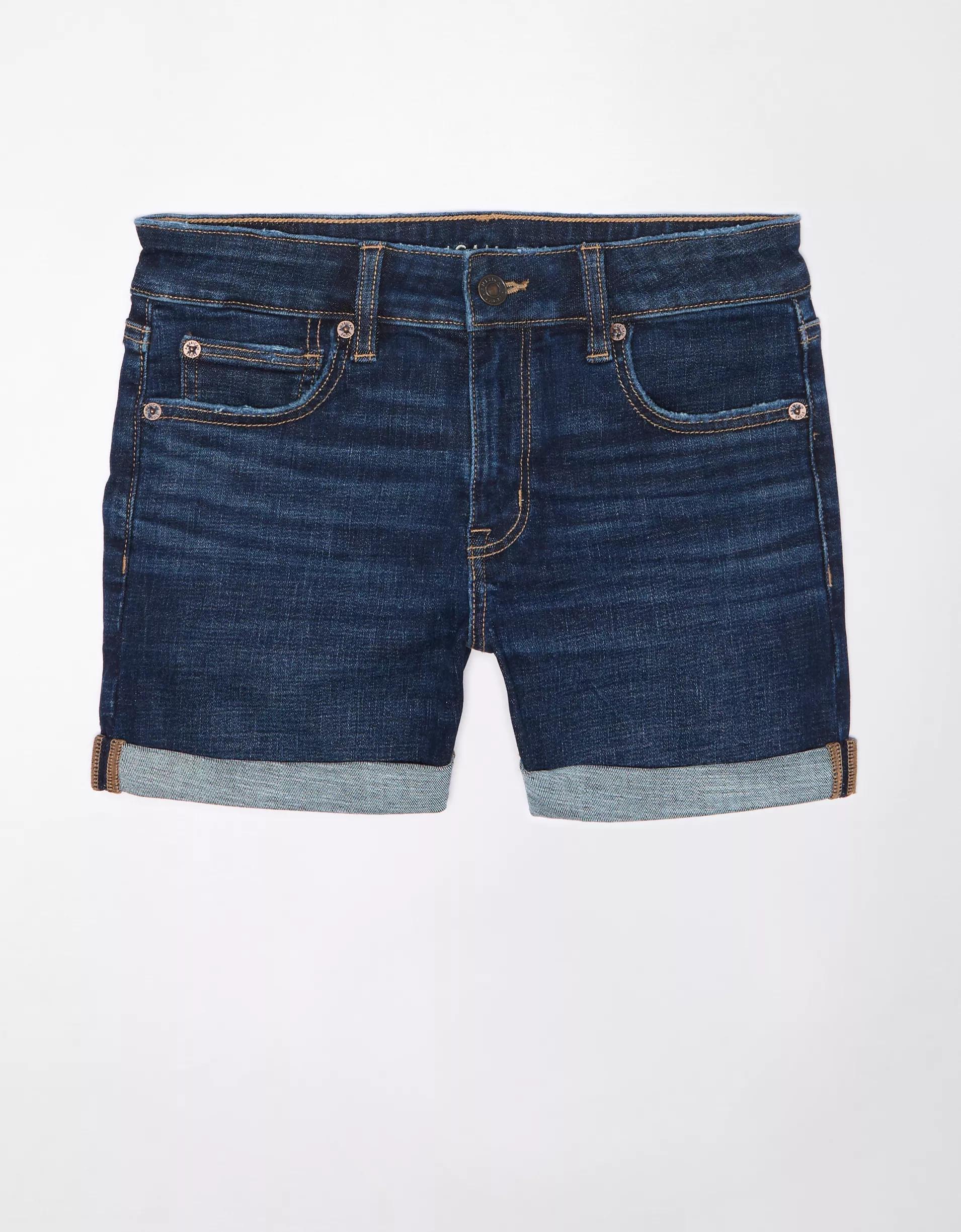 AE Next Level Low-Rise Denim Midi Short Product Image