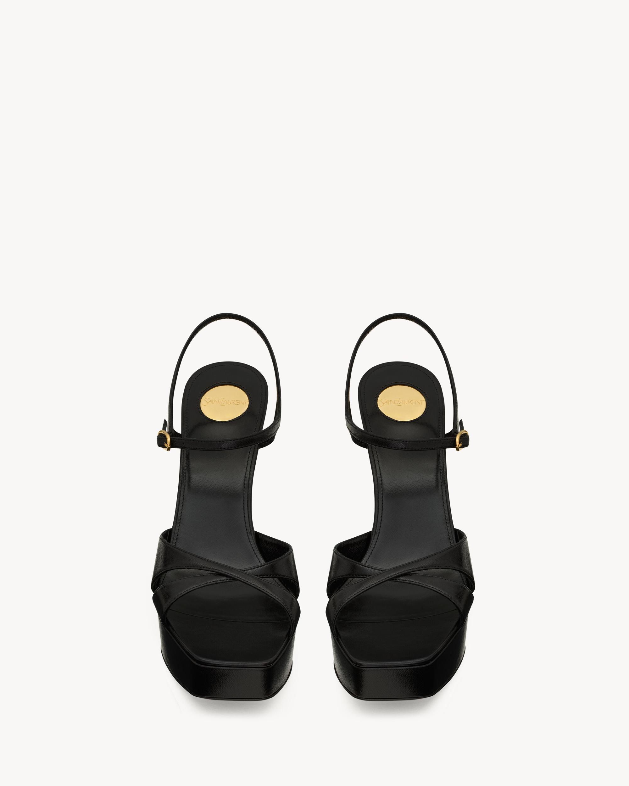 DEBBIE platform sandals in smooth leather Product Image