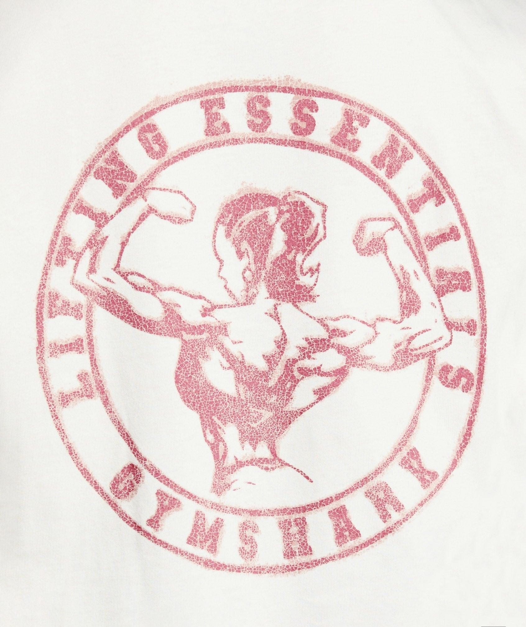 Gymshark Back Gains Graphic Oversized Tee - Soft White Female Product Image