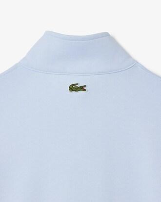 High Neck Zip-Up Print Sweatshirt Product Image