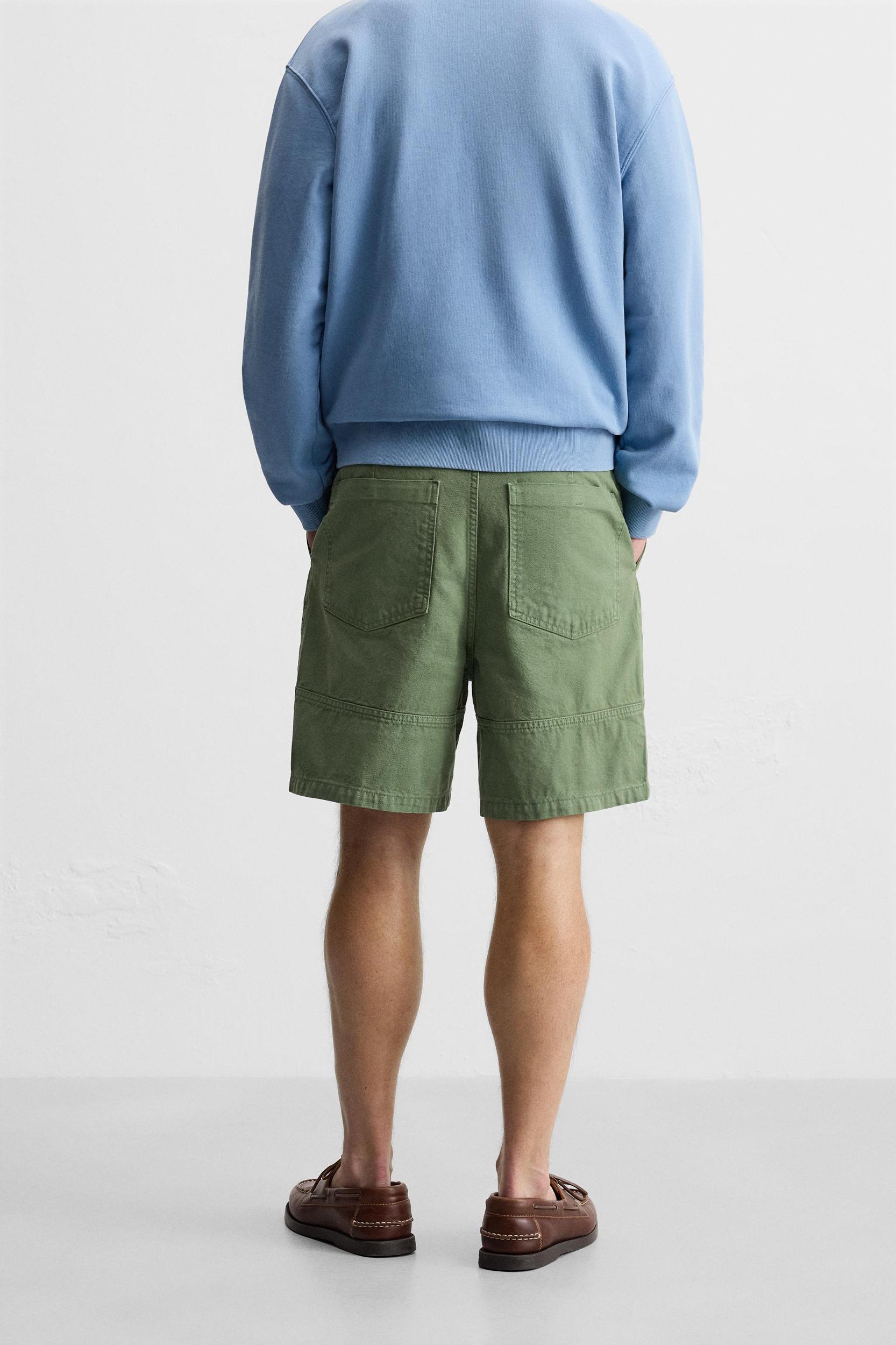 WASHED CANVAS SHORTS Product Image