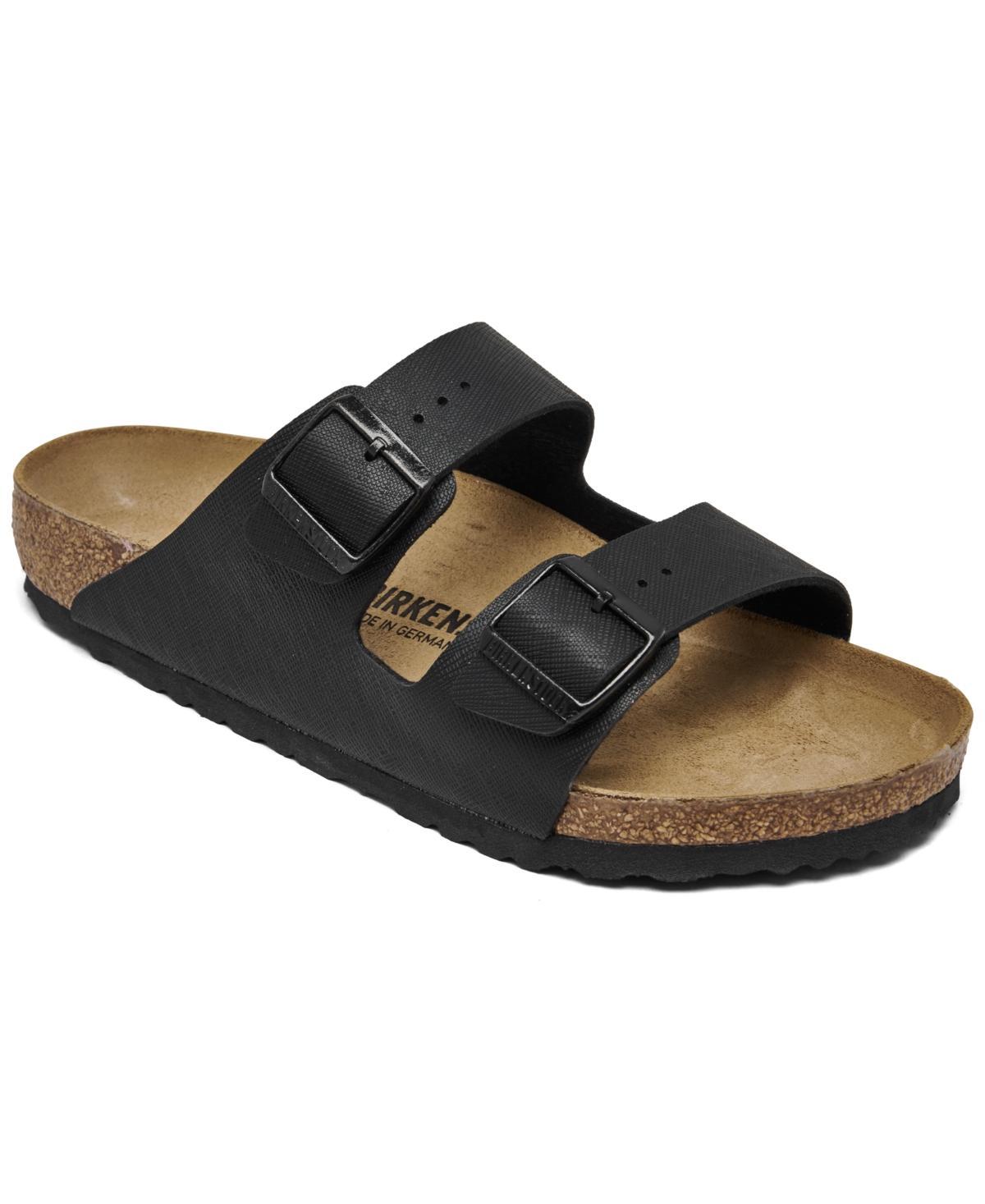 Birkenstock Mens Arizona Birko-Flor Saffiano Adjustable Slide Sandals from Finish Line Product Image