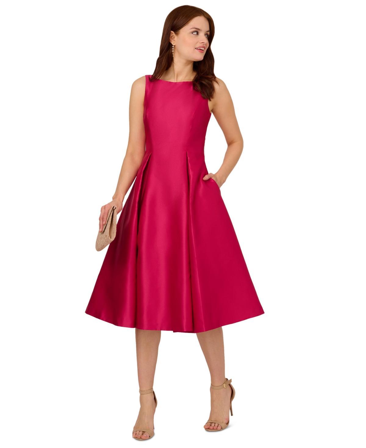 Adrianna Papell Boat-Neck A-Line Dress Product Image