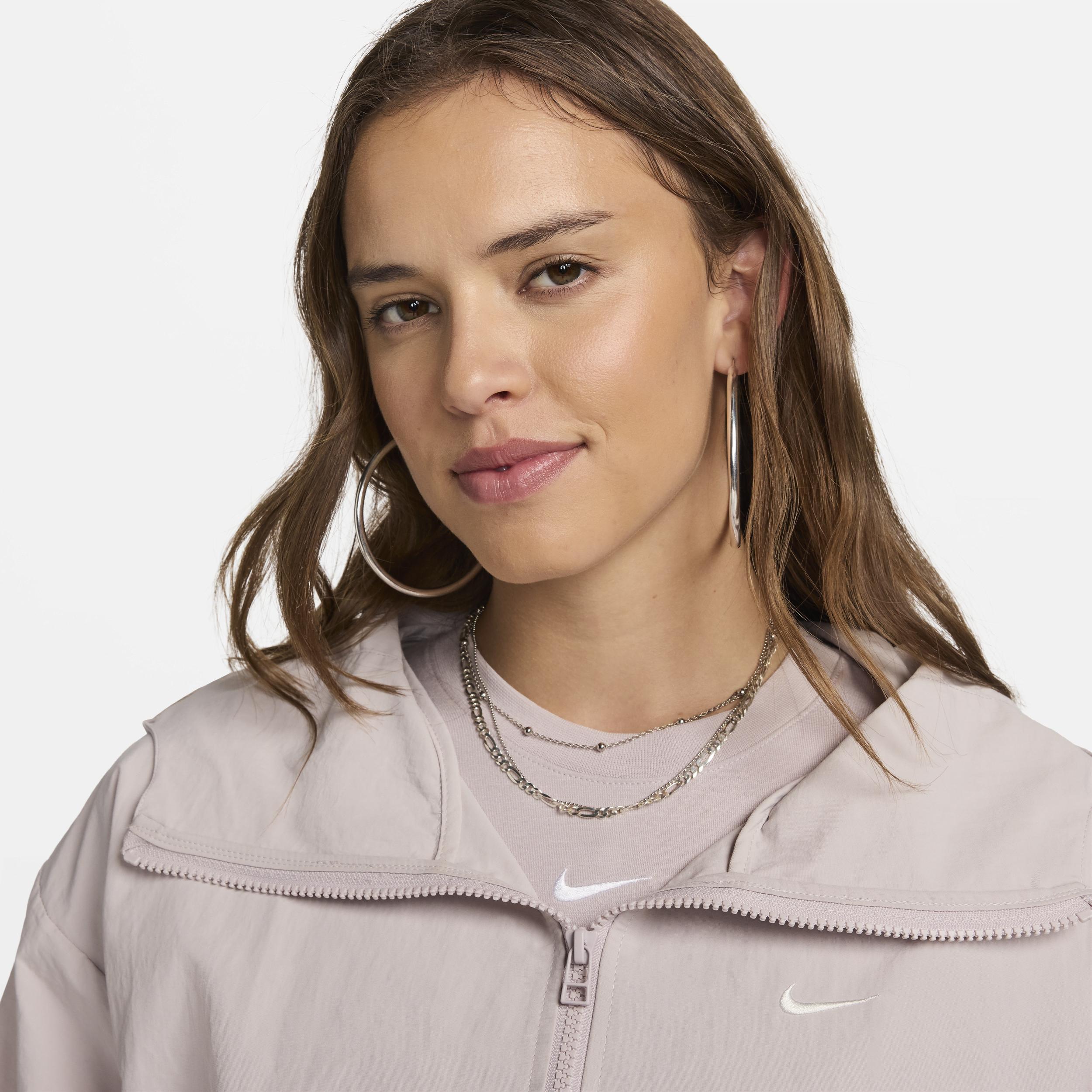 Nike Womens Trend Woven Jacket - Platinum Violet/Sail Product Image