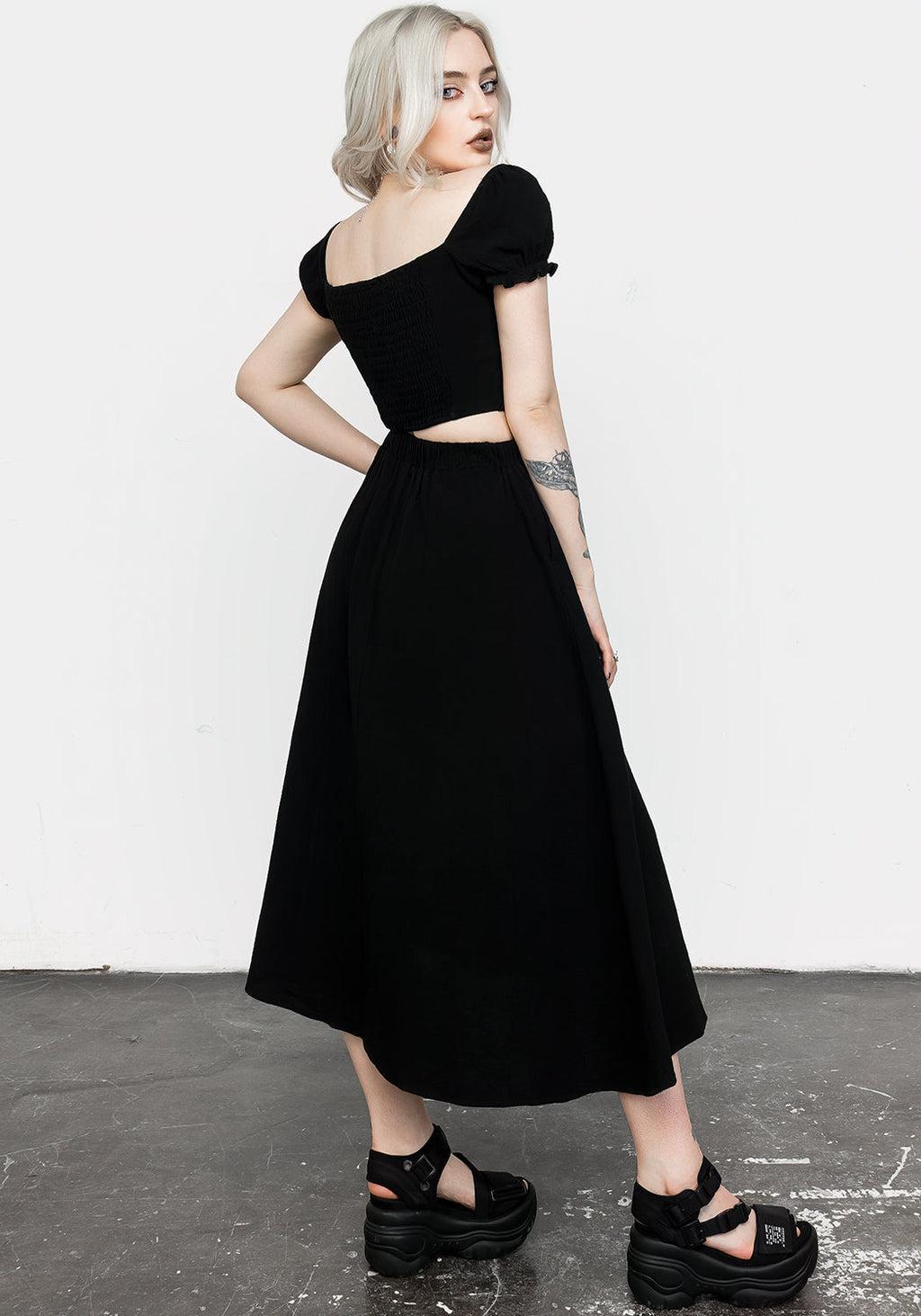 Vine Textured Midi Skirt Product Image