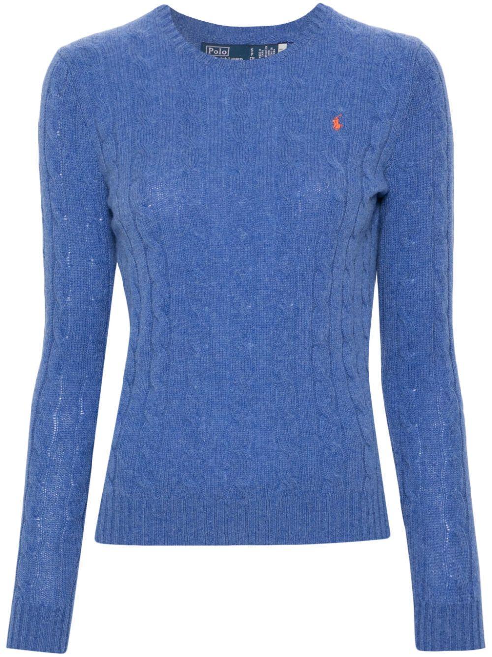 POLO RALPH LAUREN Polo Pony-embroidered Sweater In Blue Product Image