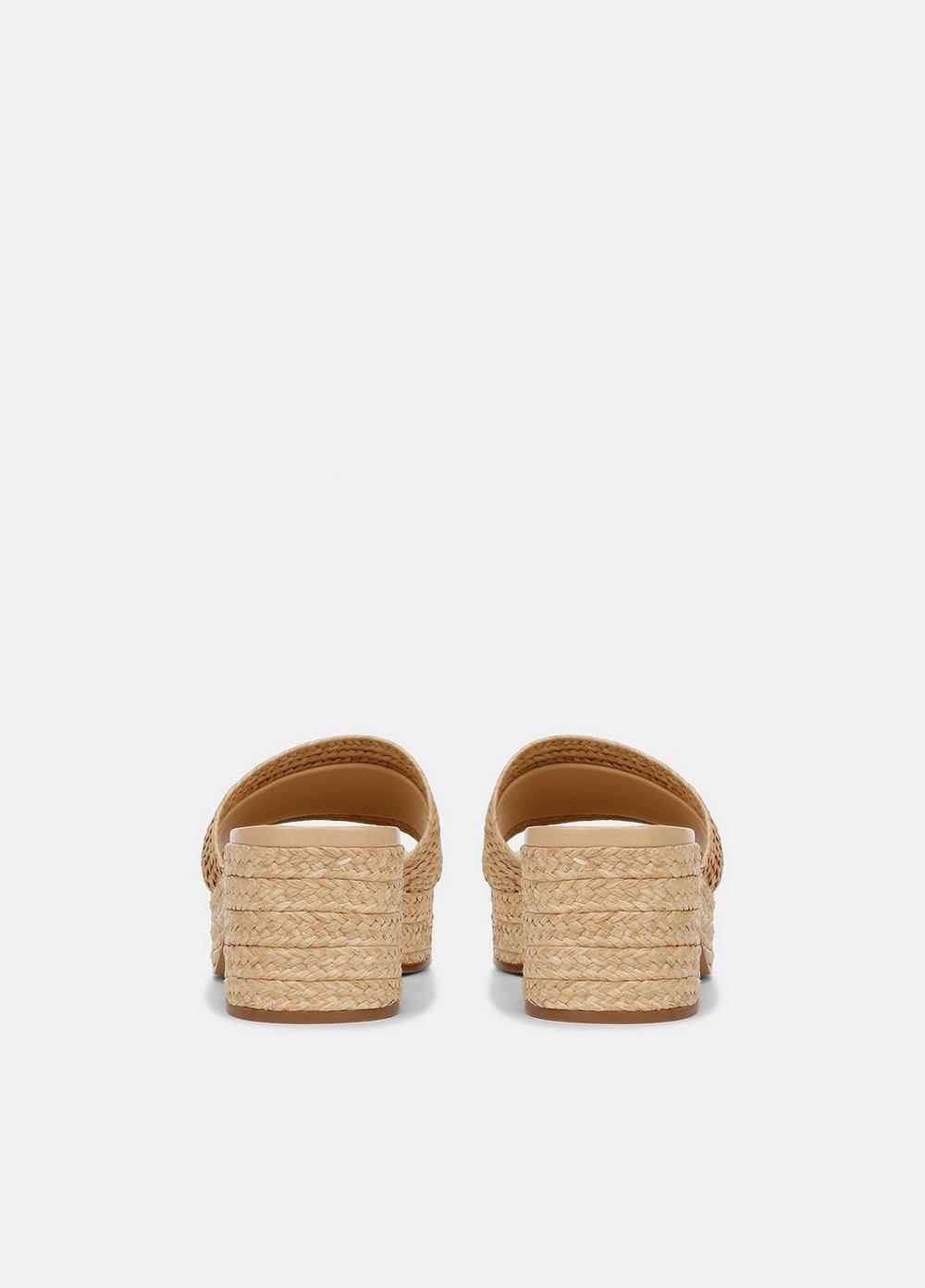 Margo Raffia Heeled Espadrille Slide Product Image