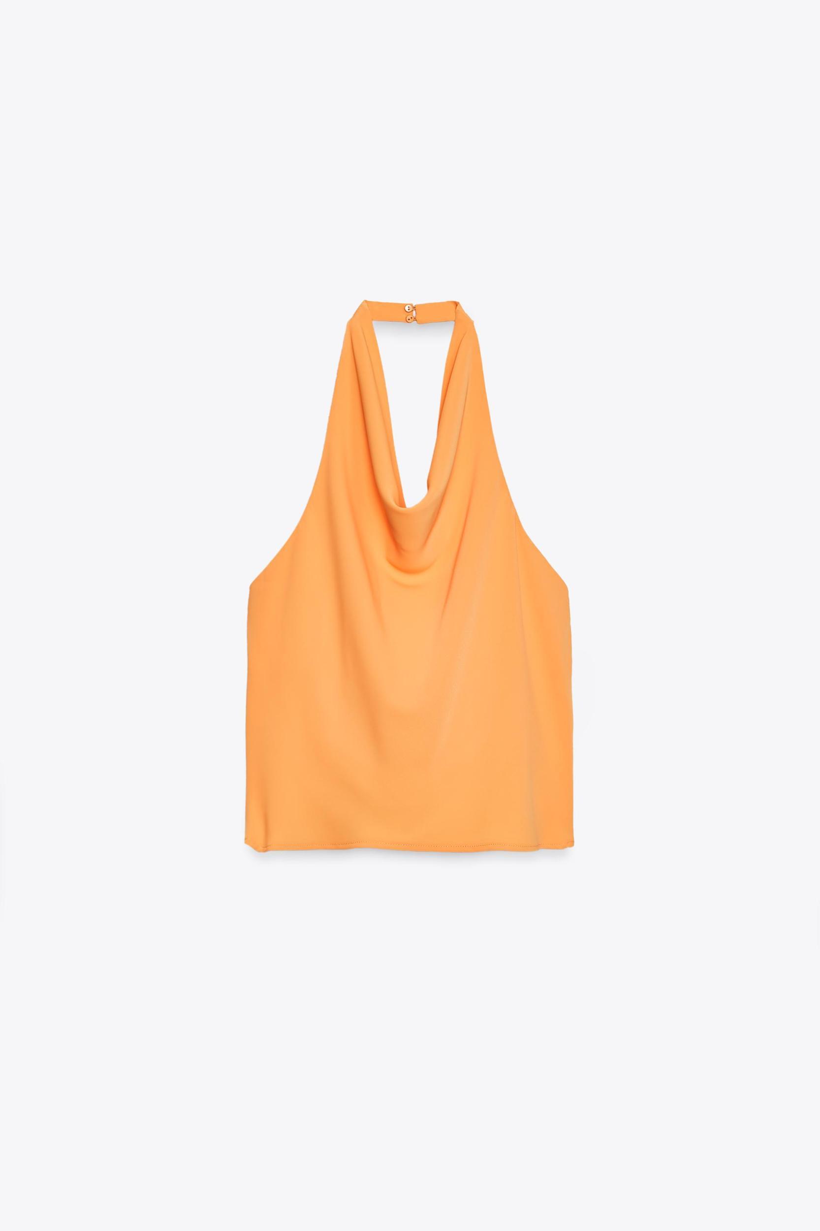 SATIN HALTER TOP Product Image
