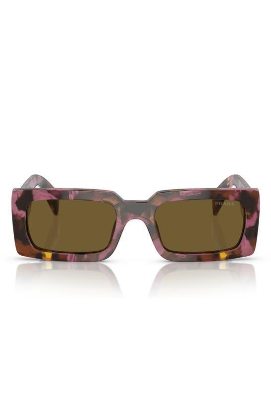 PRADA 54mm Pillow Sunglasses In Brown Tort Product Image