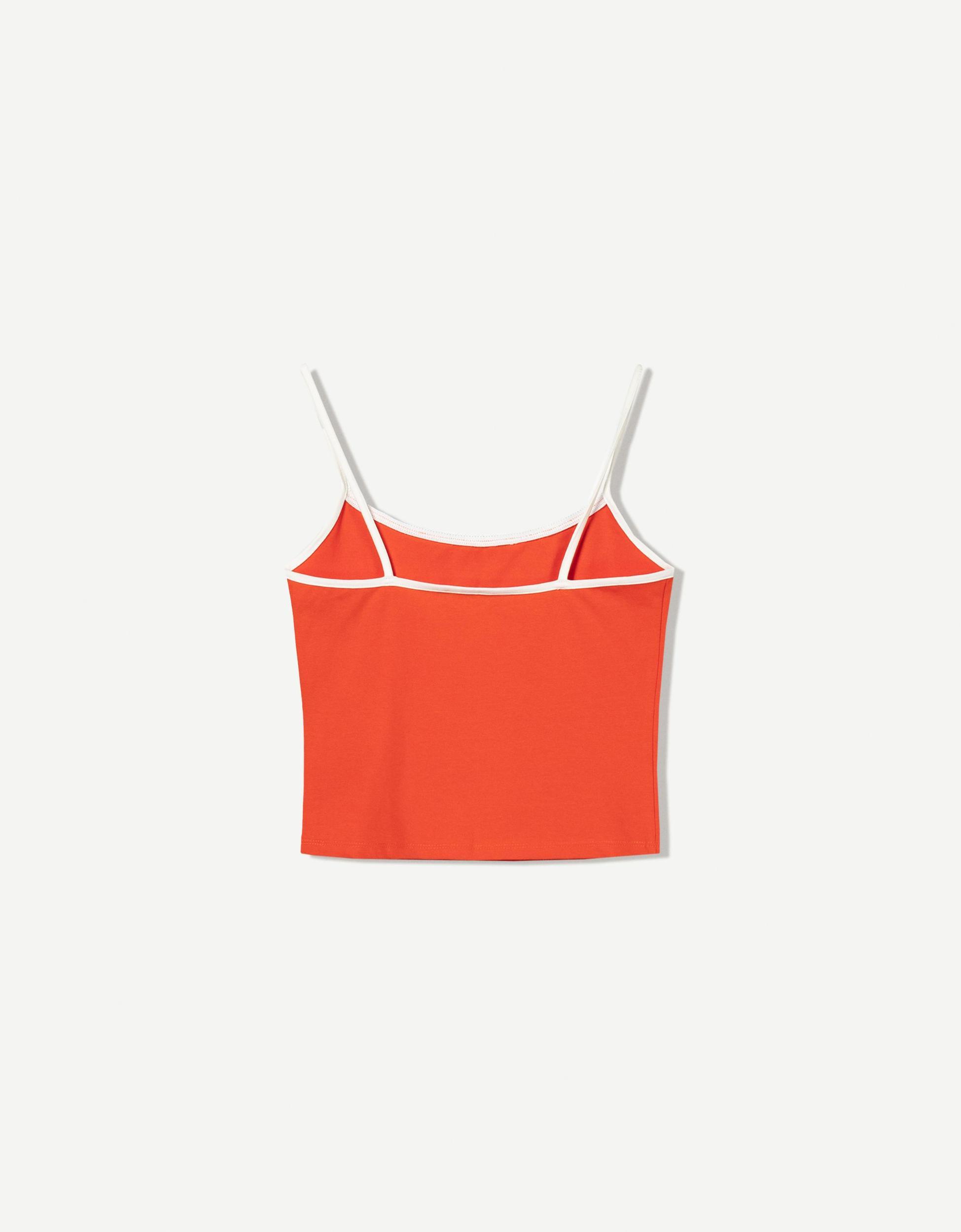 Printed top with straps Product Image