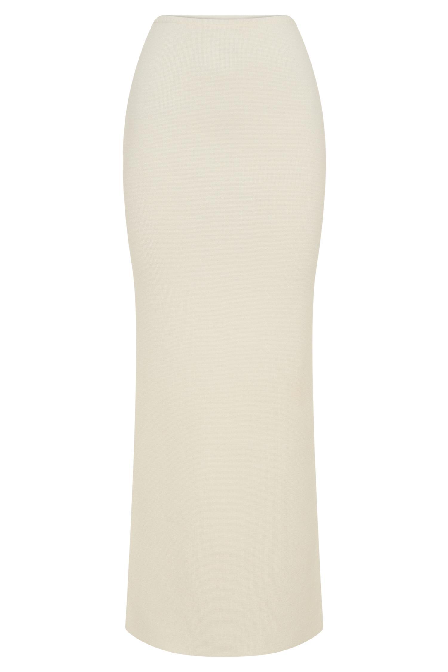 Kyle Knit Maxi Skirt - Ivory Product Image