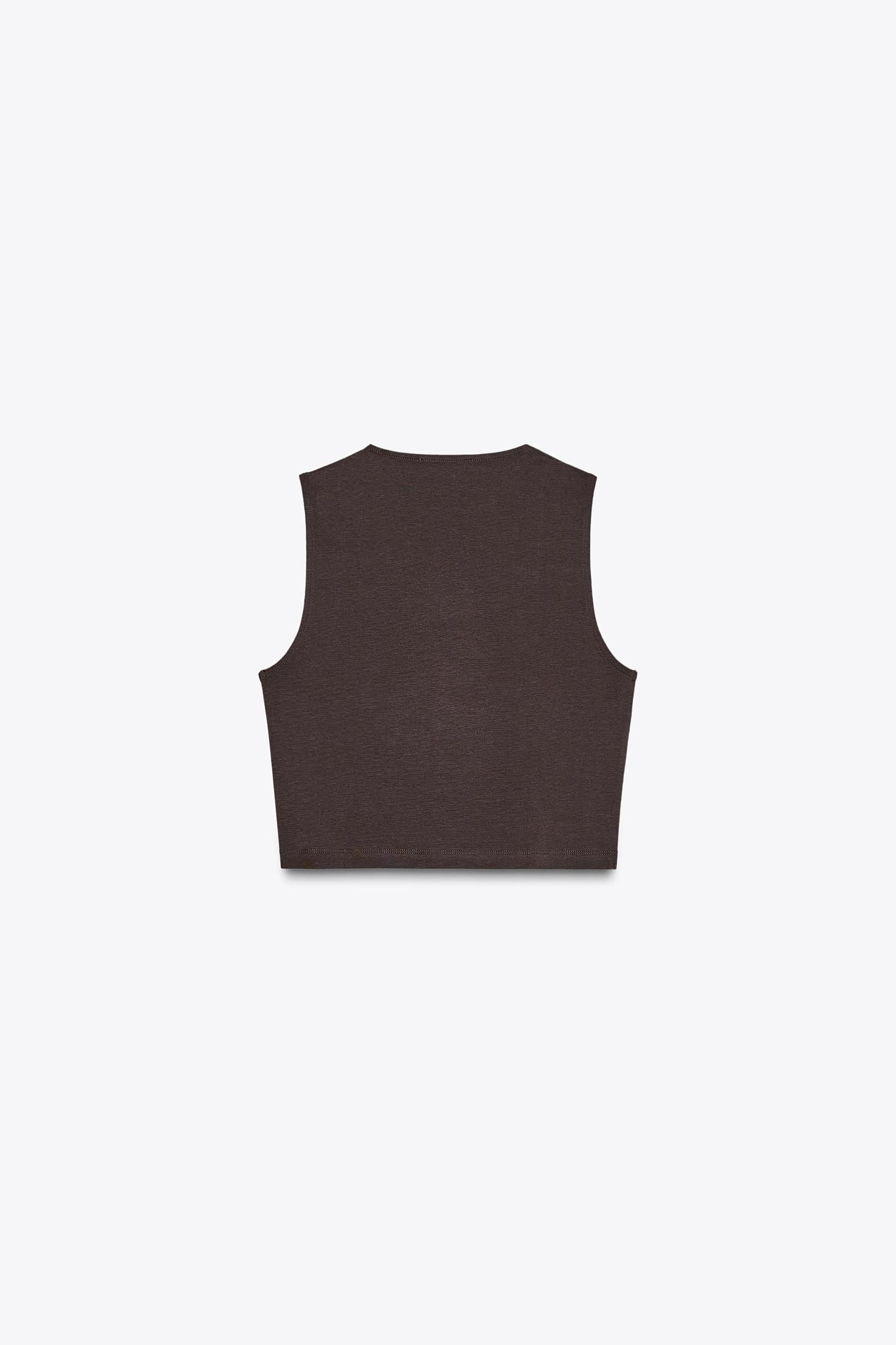 COTTON CROPPED TOP Product Image