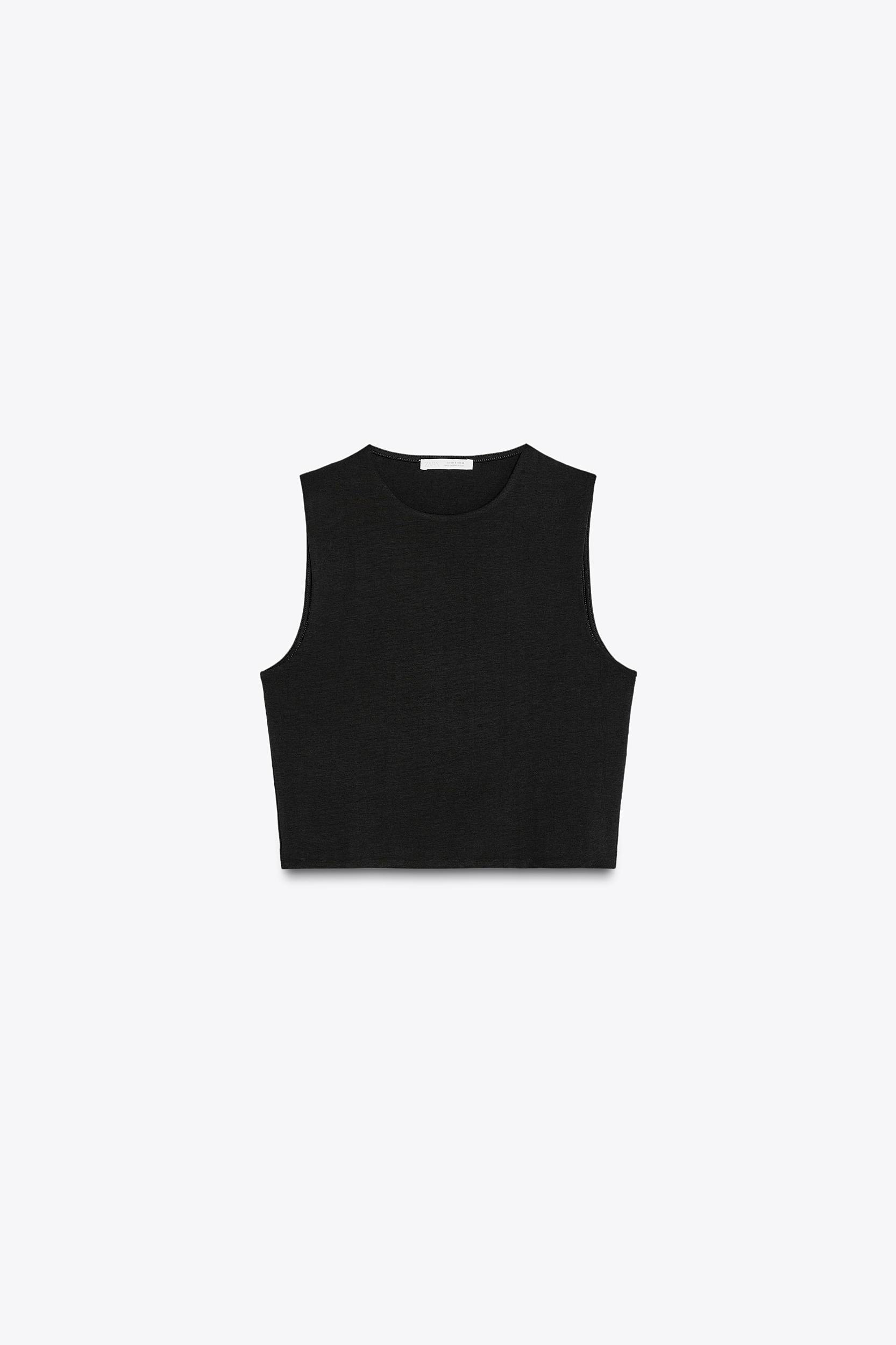 COTTON CROPPED TOP Product Image