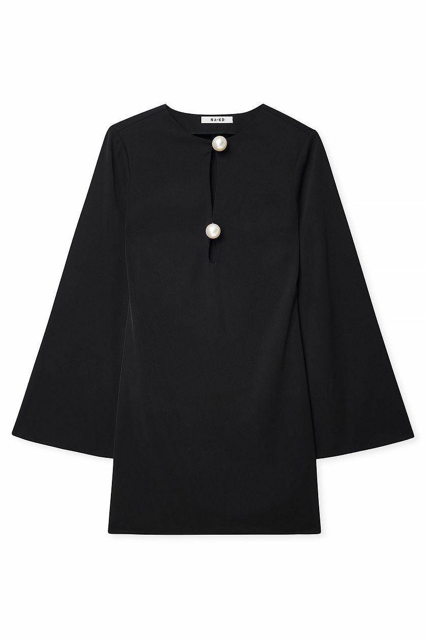 Pearl Details Mini Dress Product Image