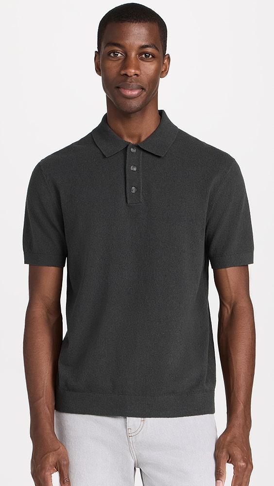 Club Monaco Short Sleeve Boucle Polo | Shopbop Product Image