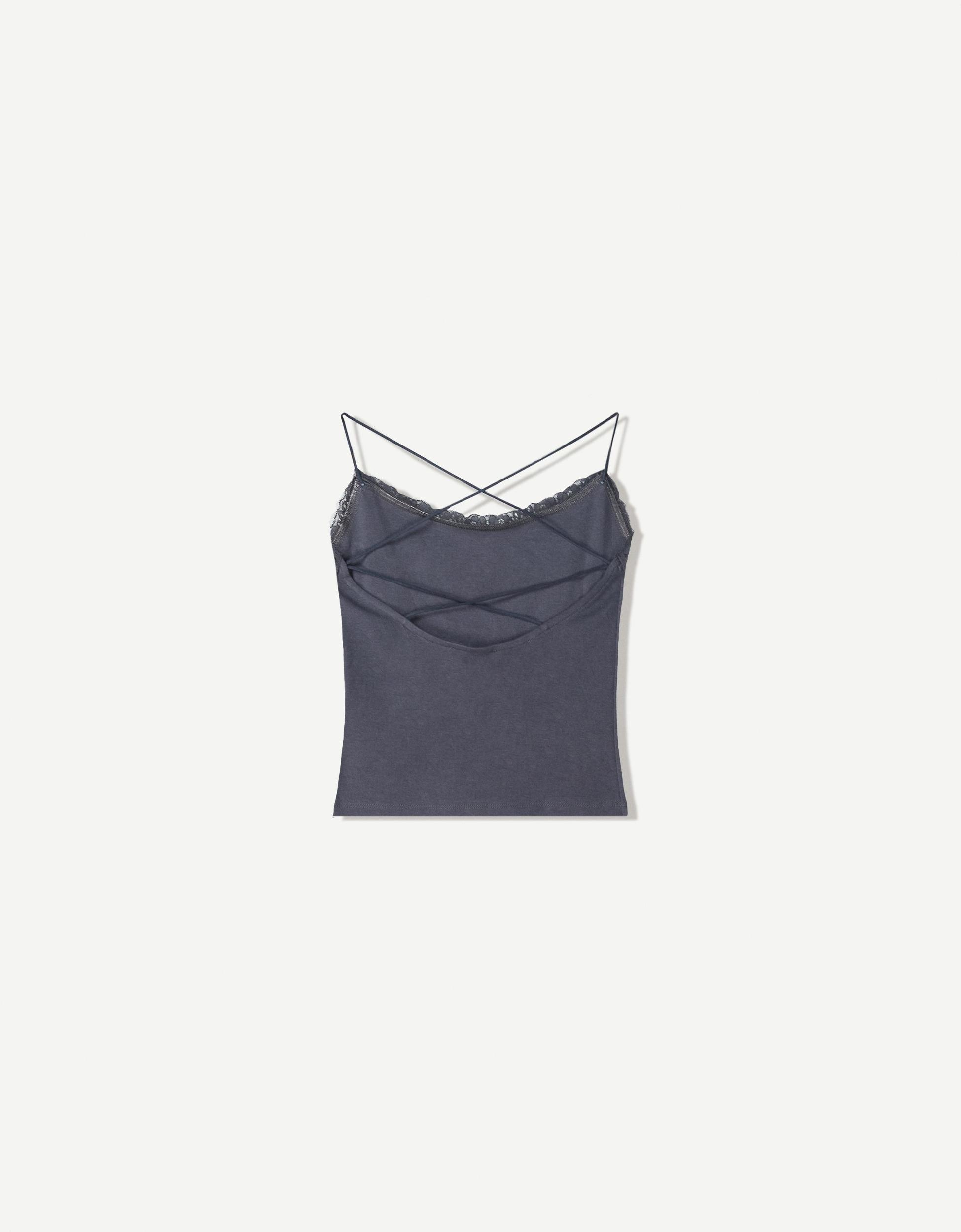 Printed top with straps Product Image