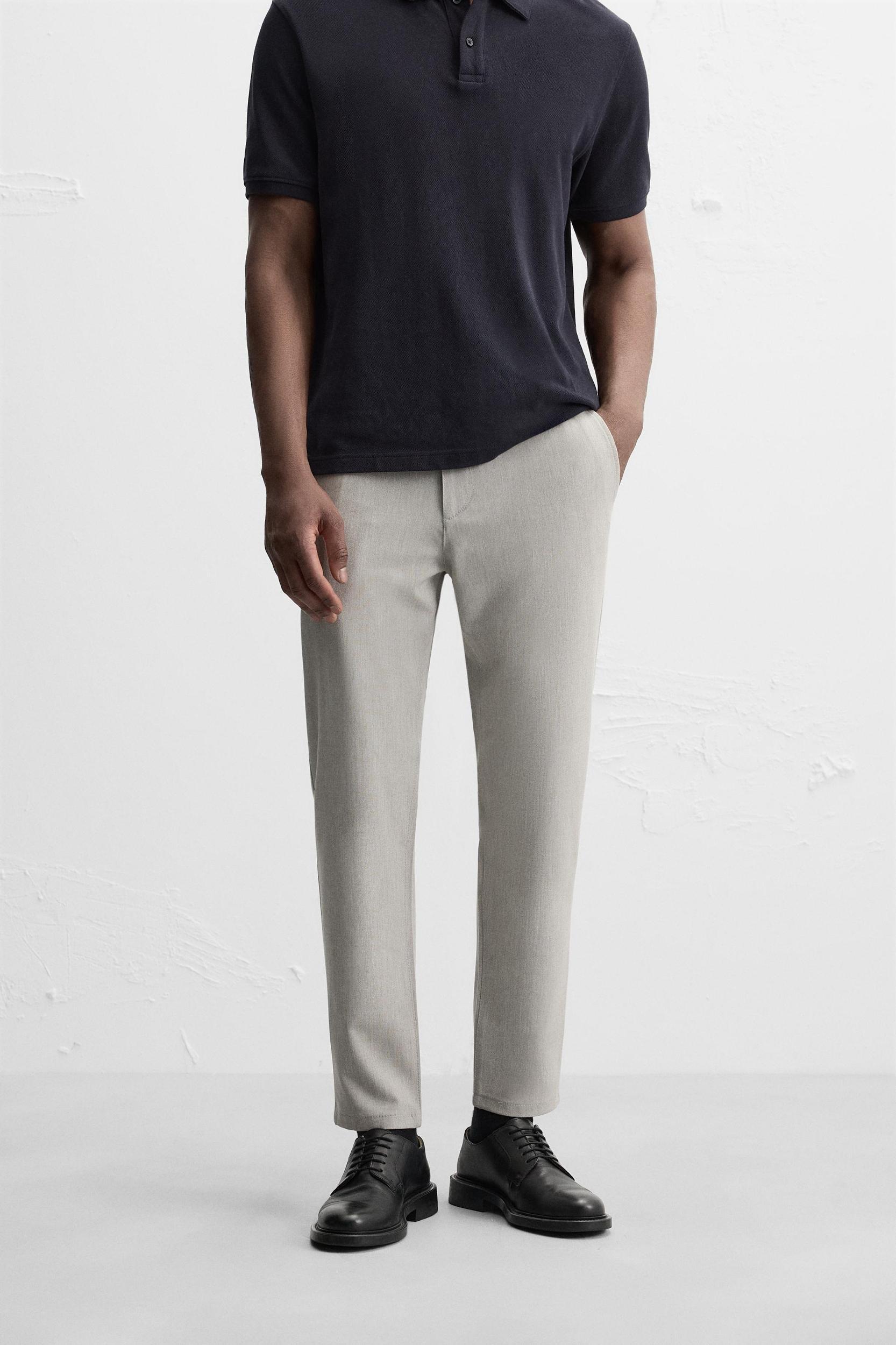 TEXTURED STRETCH PANTS Product Image