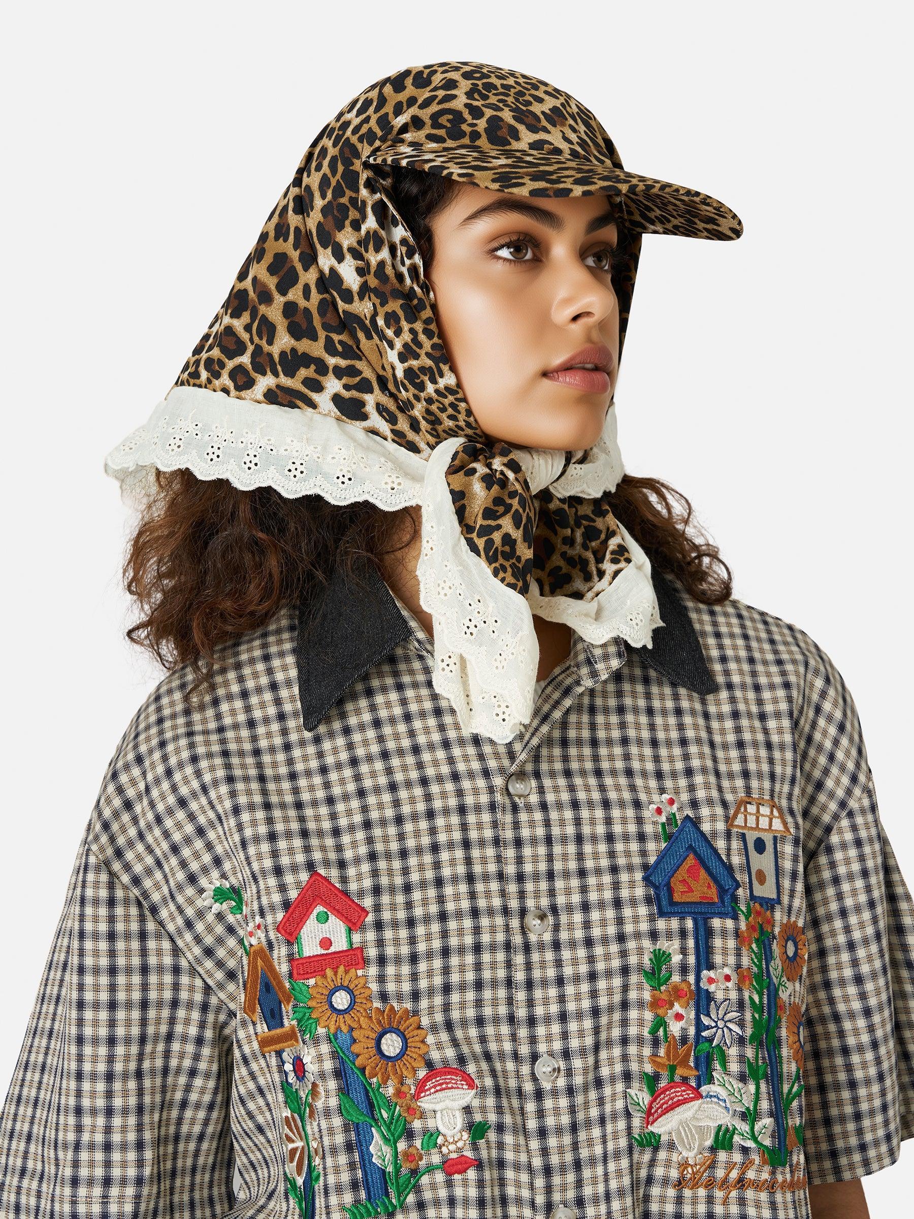 Patchwork Lace Bandana Cap Product Image