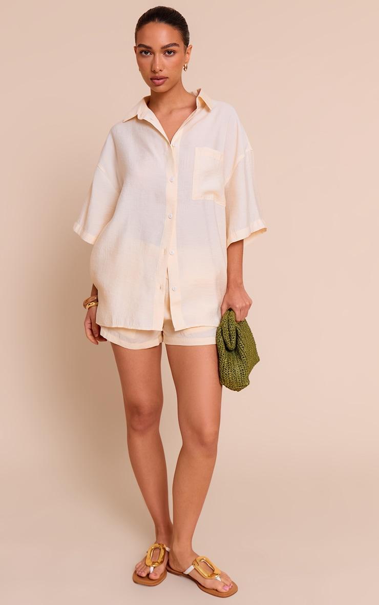 Cream Button Up Shirt Product Image
