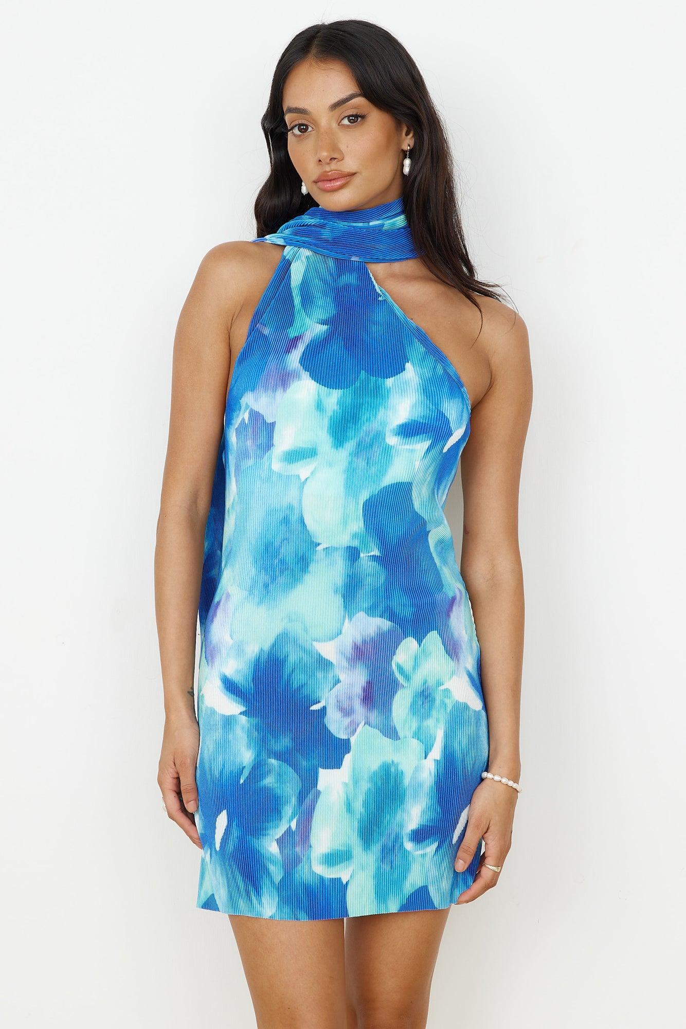 Your Aura Mini Dress Blue Product Image