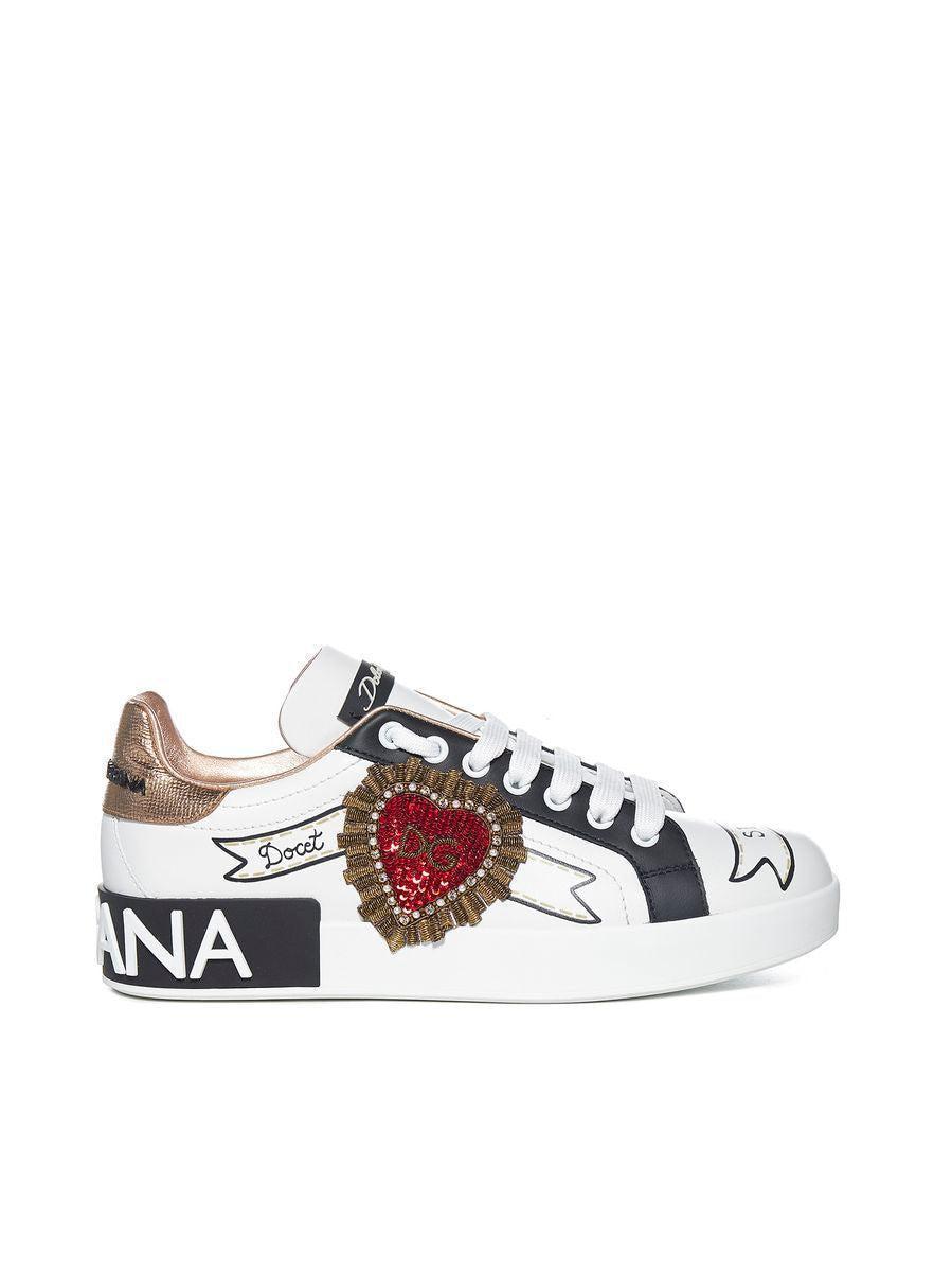 DOLCE & GABBANA Sneakers In White Product Image