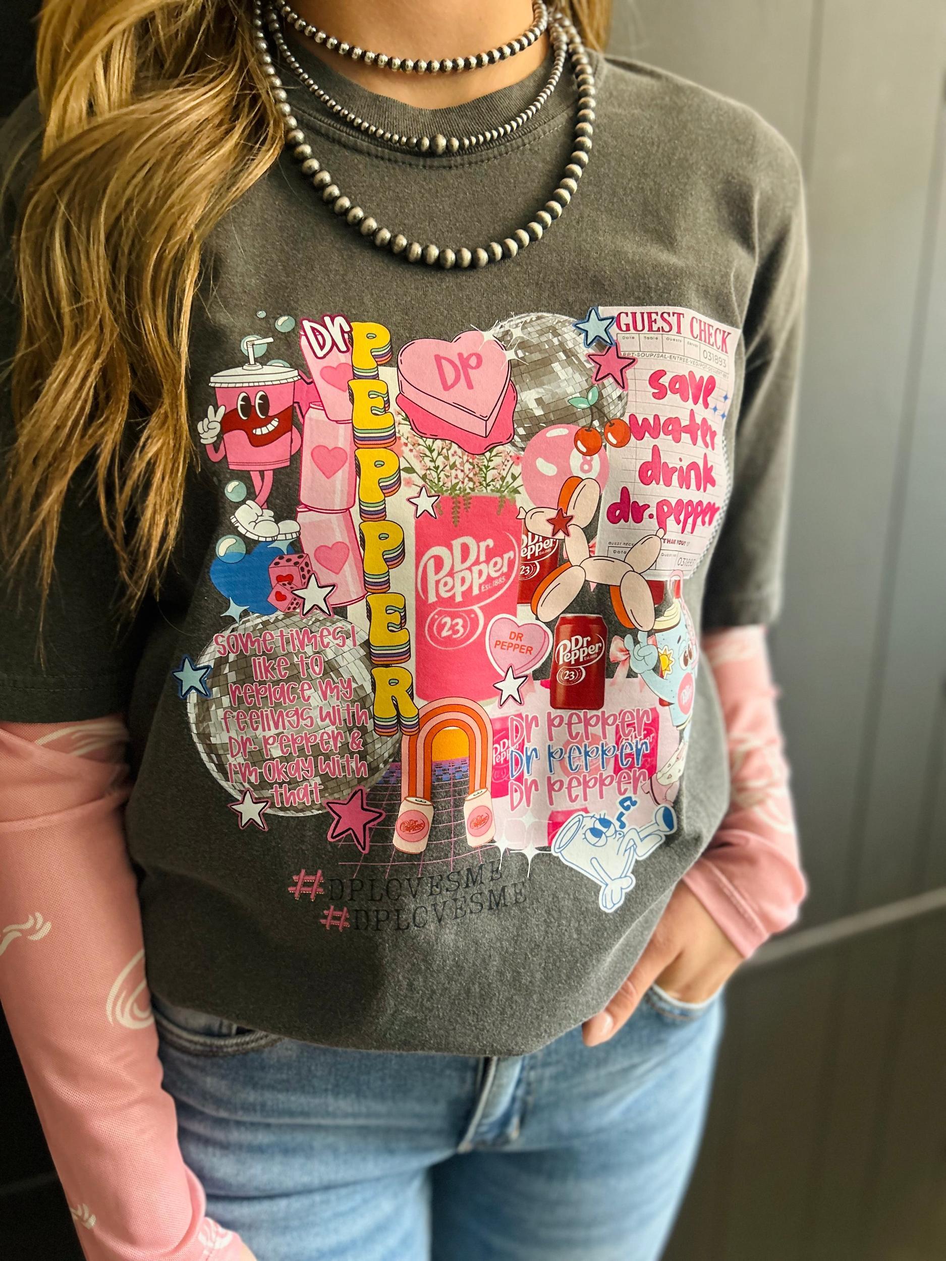 Dr Pepper Collage Graphic Tee Product Image