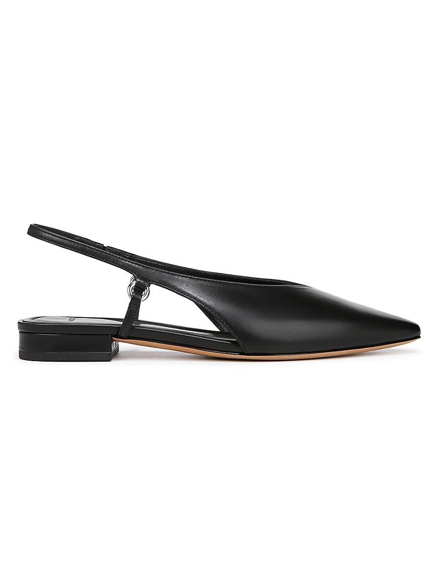 Womens Ines Leather Slingback Flats Product Image