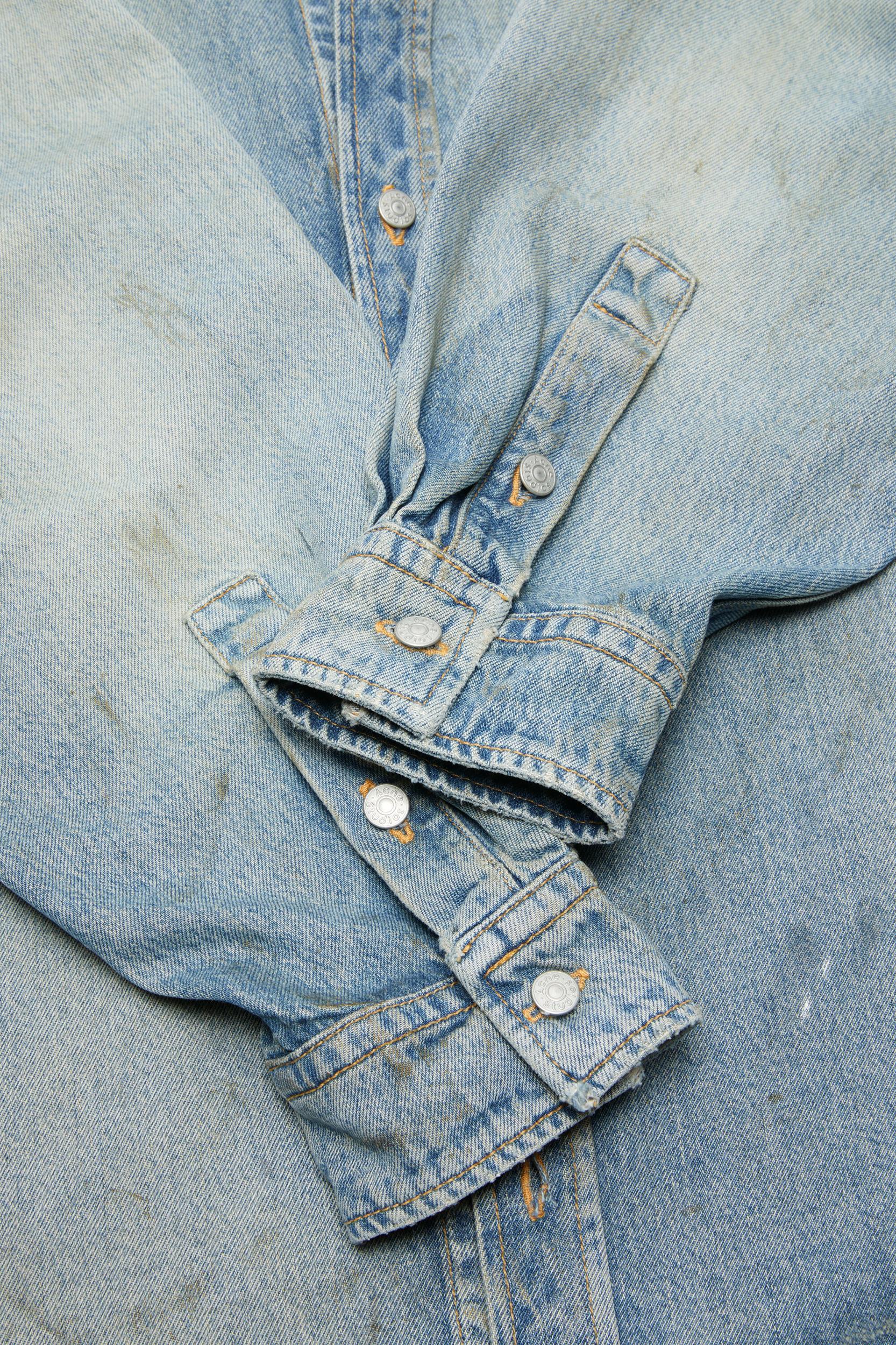 Denim button-up shirt Product Image