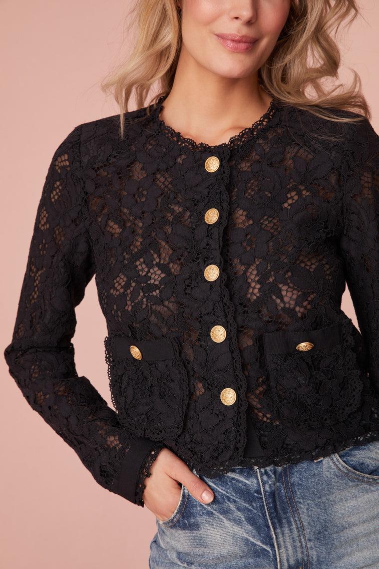 Richard Sheer Lace Jacket Product Image