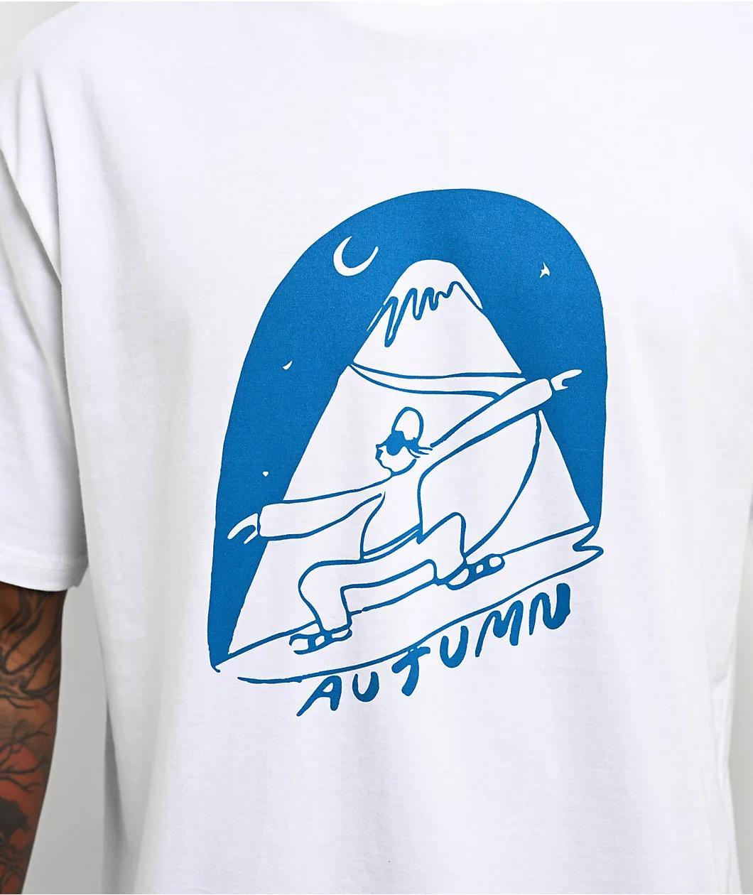 Autumn Wiggle White T-Shirt Product Image