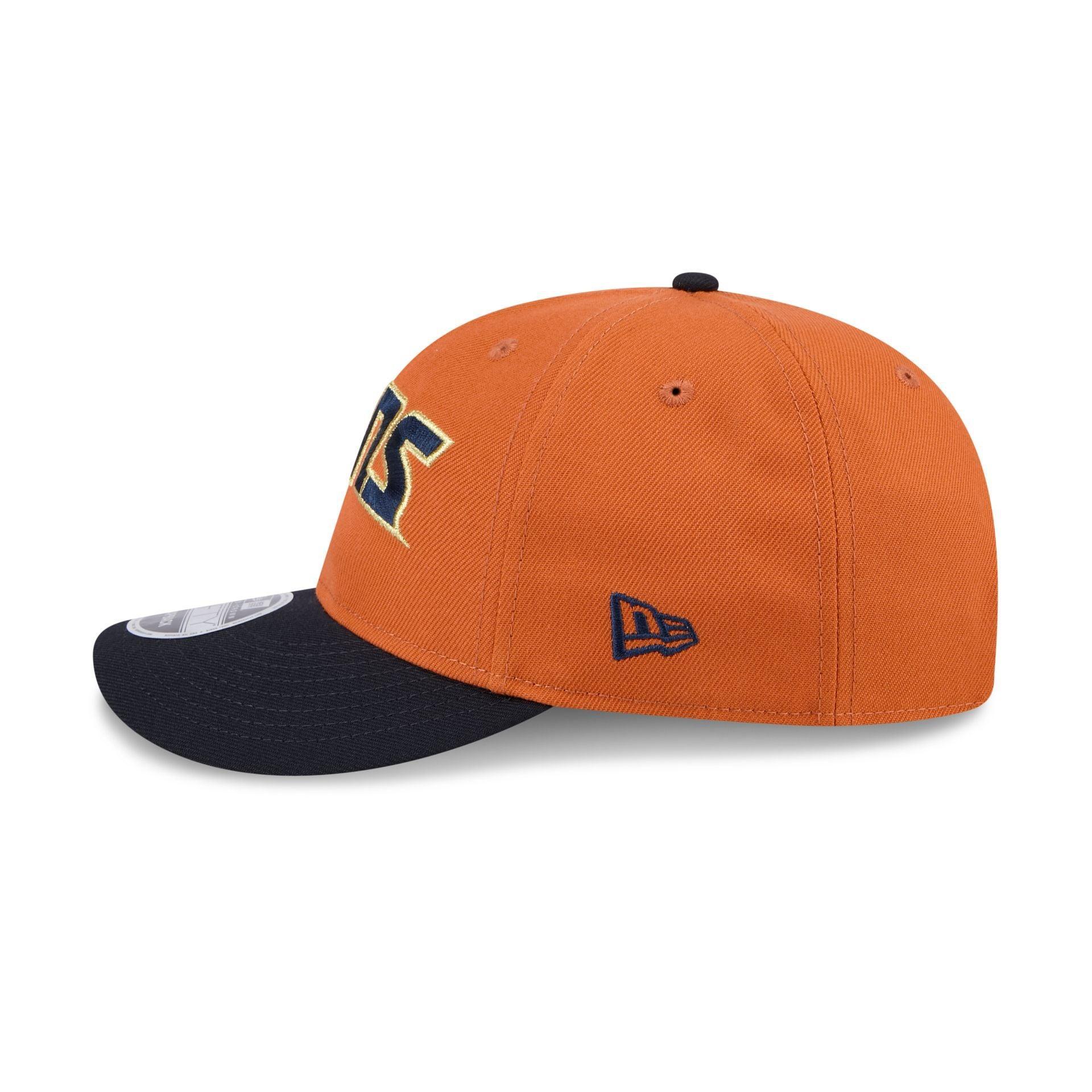 Houston Astros Gold Wood Retro Crown 9FIFTY Snapback Hat Male Product Image