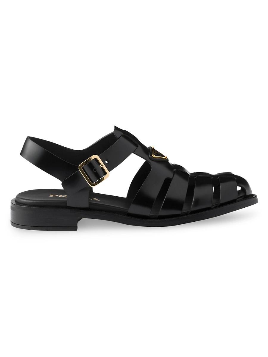 Womens Brushed Leather Fisherman Sandals Product Image