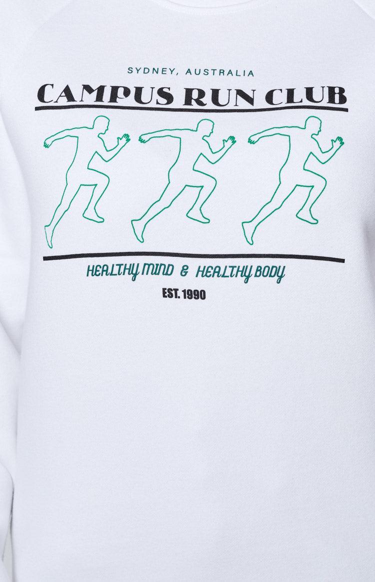 BB Run Club White Sweater Product Image
