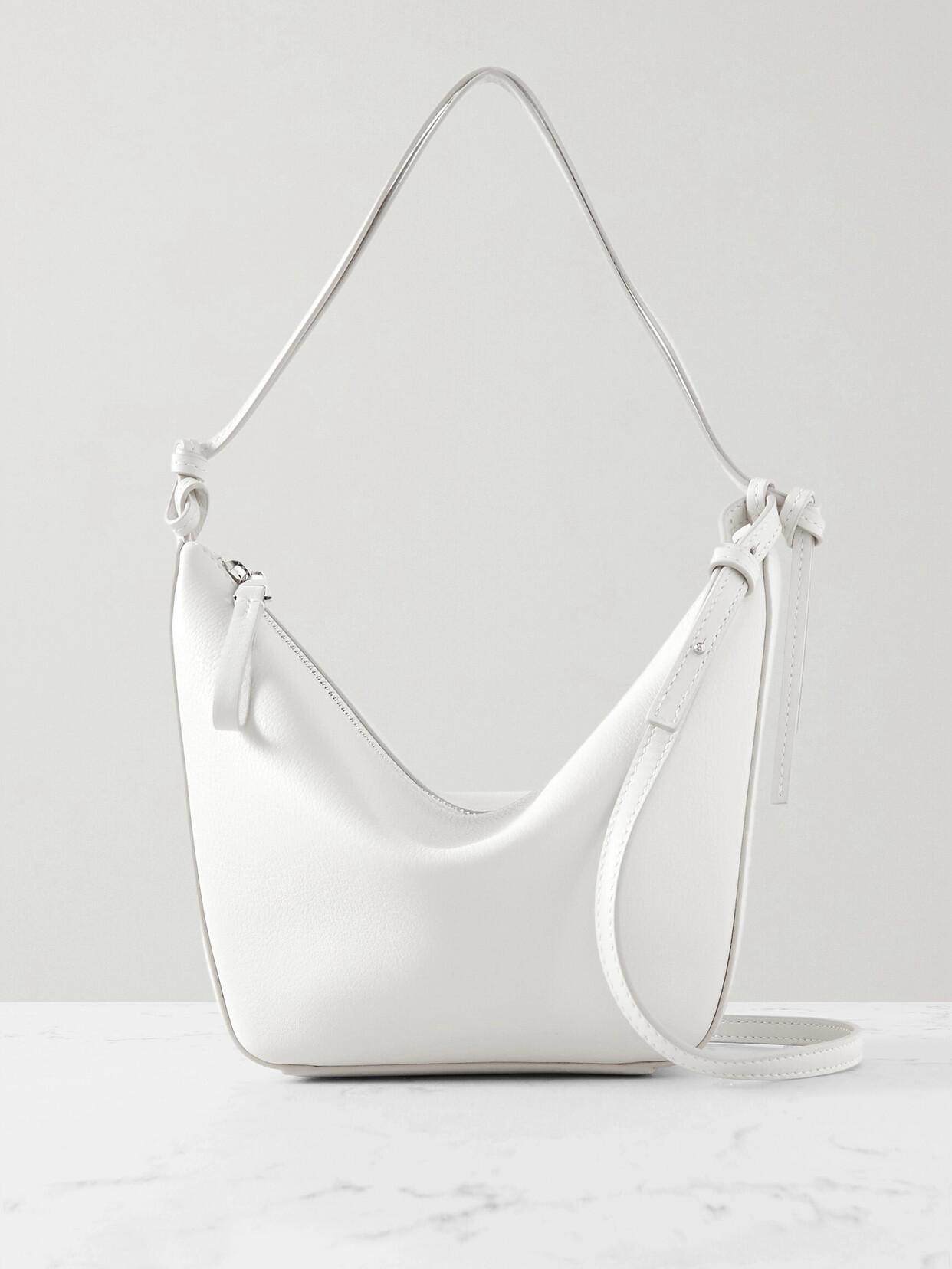 LOEWE Hammock Mini Leather Shoulder Bag In White Product Image