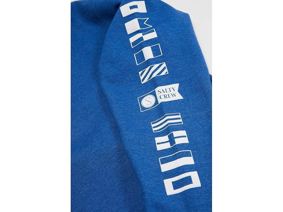 Salty Crew Alpha Flag Fleece (Little Kids/Big Kids) (Royal) Men's Clothing Product Image