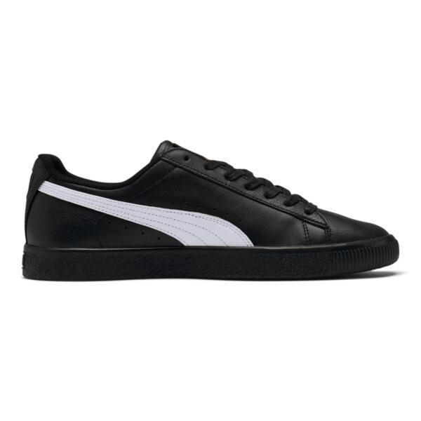 PUMA Clyde Core Foil Mens Sneakers in Black/White/Team Gold Product Image