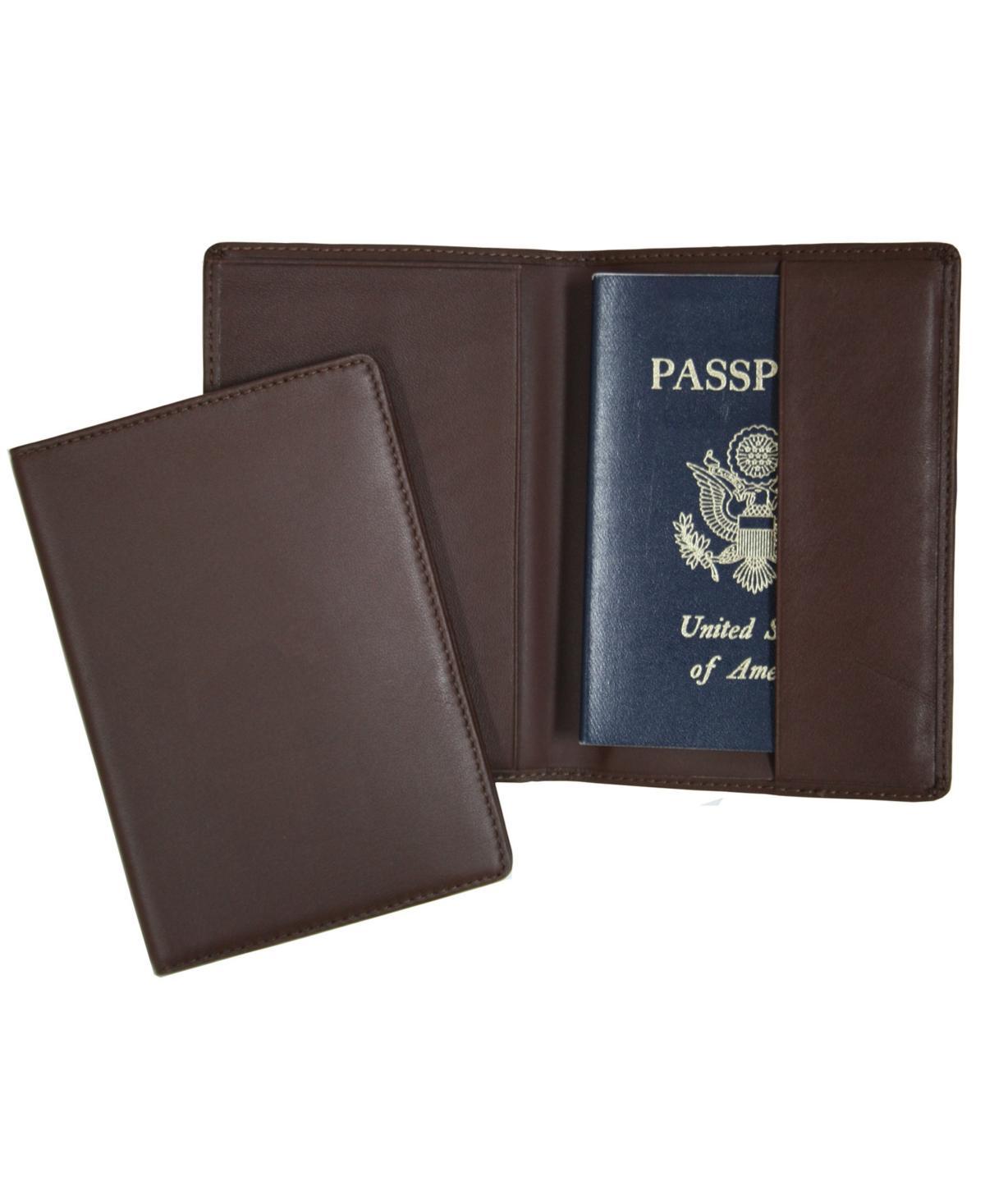 Mens Royce New York Classic Rfid Blocking Passport Case Product Image