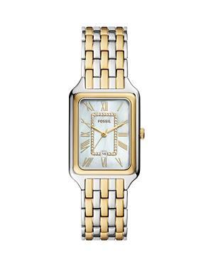 Fossil Womens Raquel Three-Hand Date Two Tone Stainless Steel Bracelet Watch Product Image