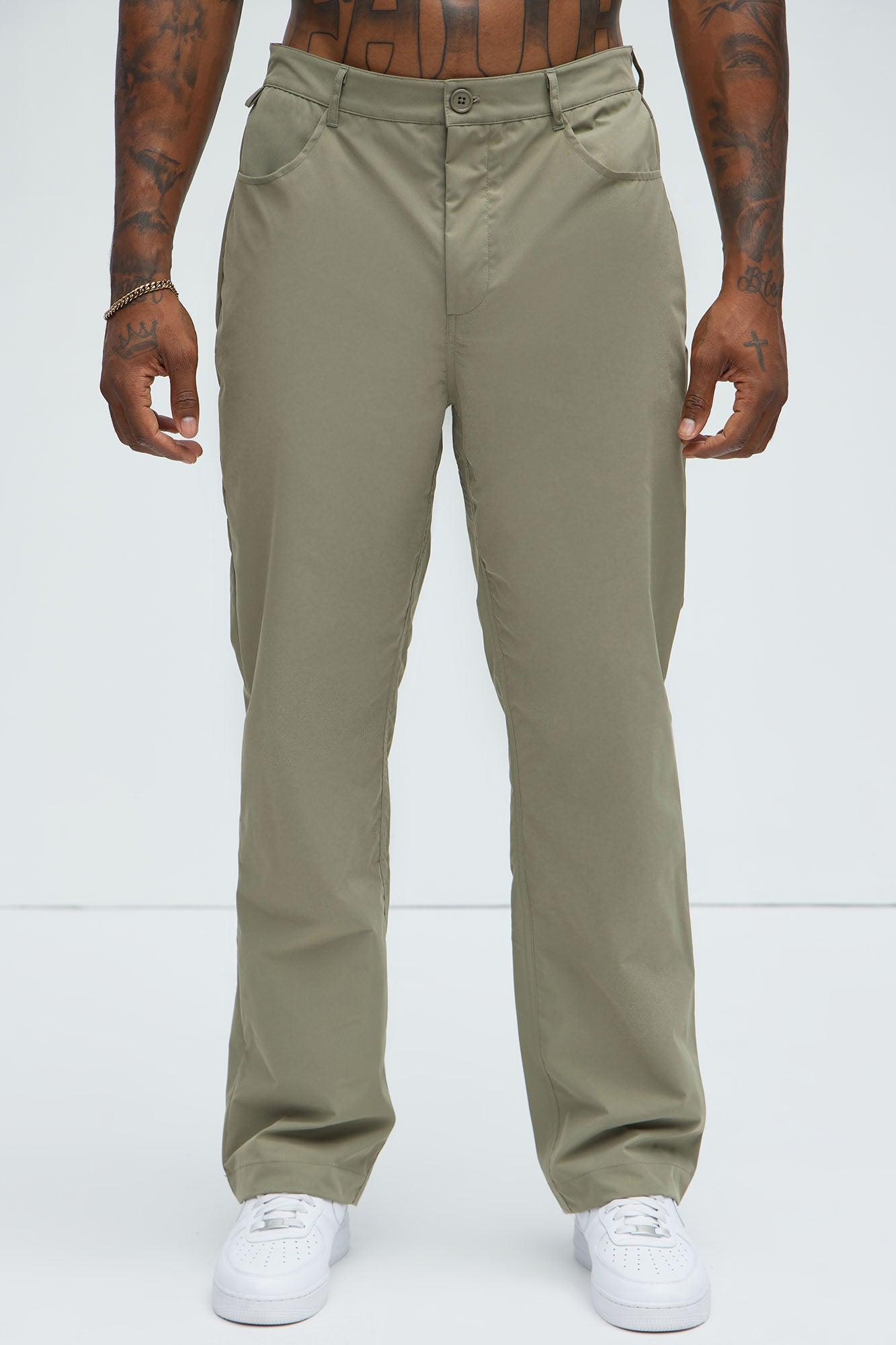 Ansel Tech Straight Commuter Pants - Olive Product Image