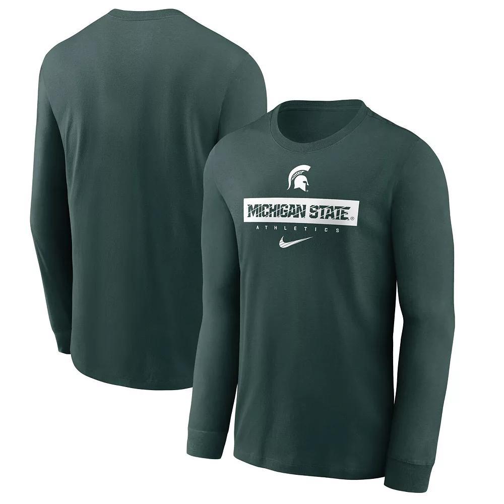 Men's Nike Green Michigan State Spartans 2024 Sideline Legend Performance Long Sleeve T-Shirt,  Product Image
