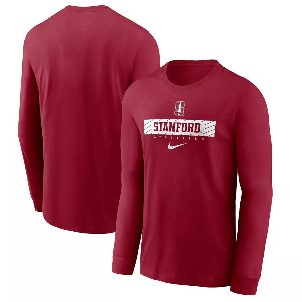 Men's Nike Cardinal Stanford Cardinal 2024 Sideline Legend Dri-FIT Long Sleeve T-Shirt,  Product Image