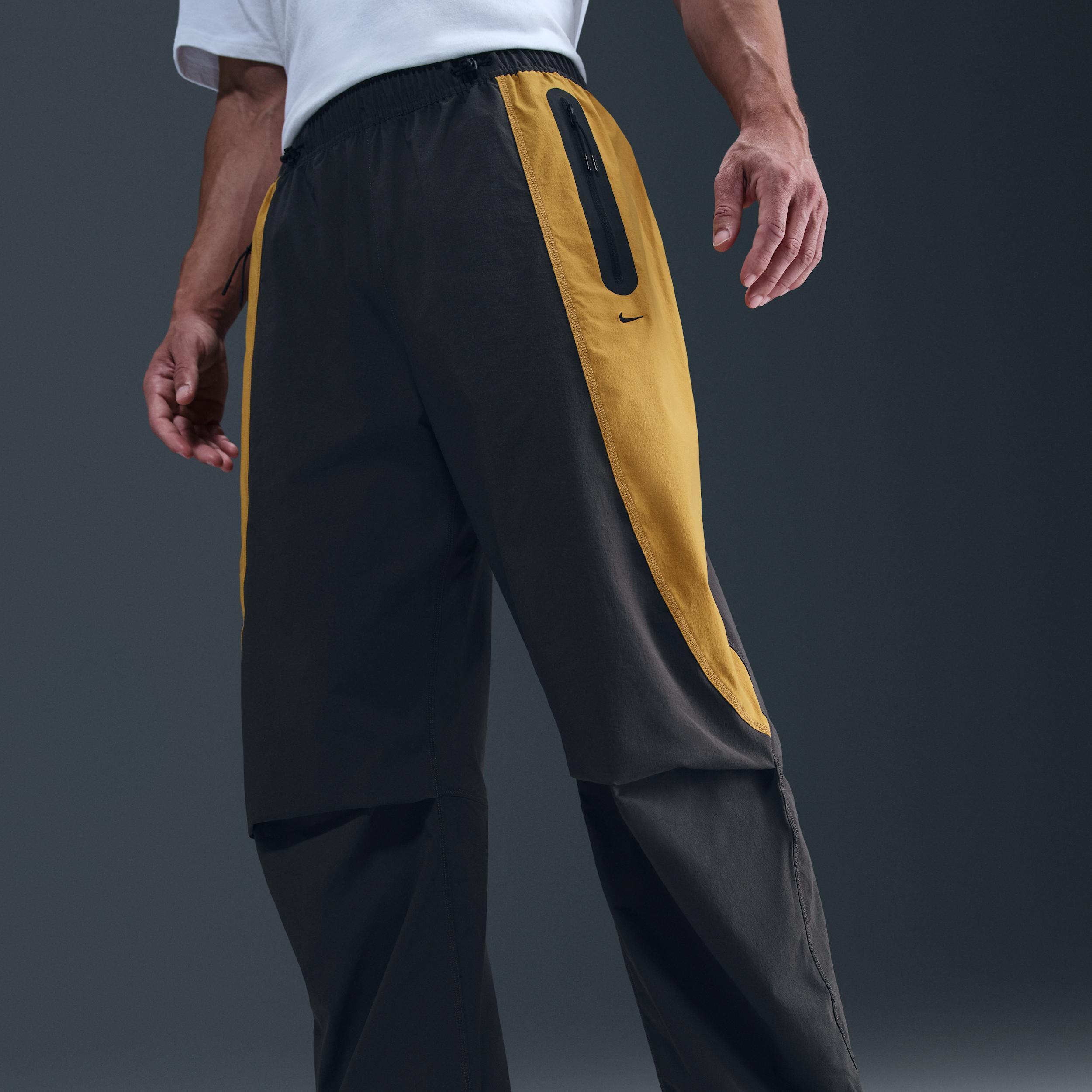 Nike Mens Tech Dri-FIT Woven Color-Block Oversized Pants | IH8466-060 Product Image