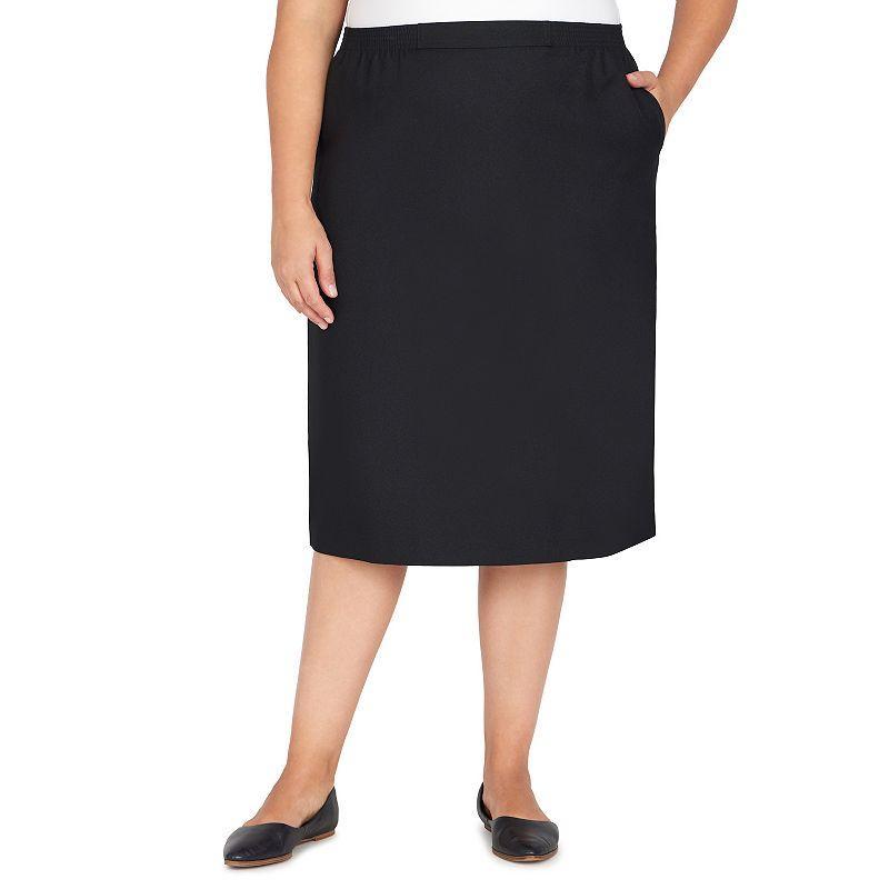 Plus Size Alfred Dunner Classic Fit Skirt, Womens Product Image